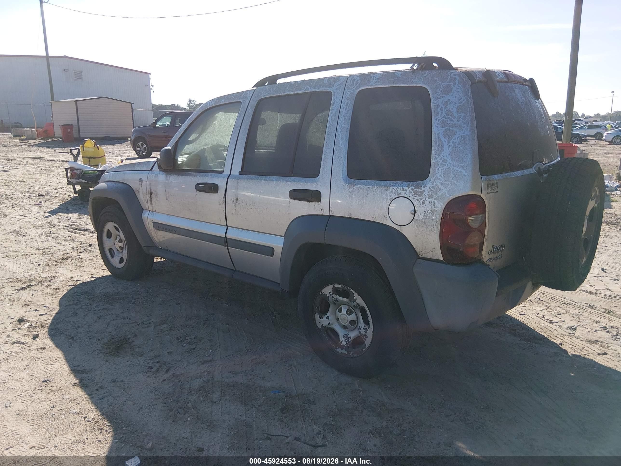 2005 Jeep Liberty Sport Silver vin: 1J4GL48K05W616377