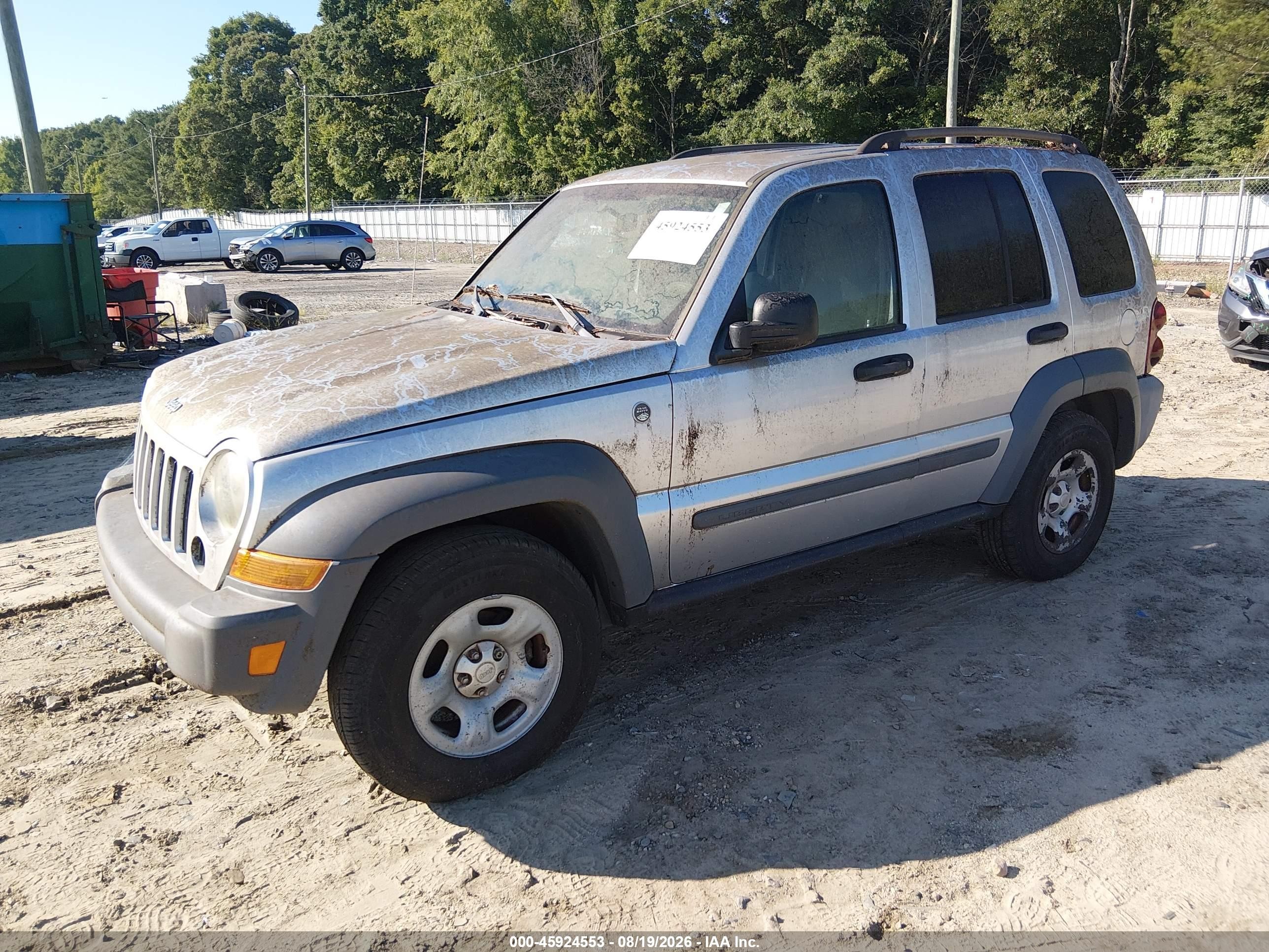 2005 Jeep Liberty Sport Silver vin: 1J4GL48K05W616377