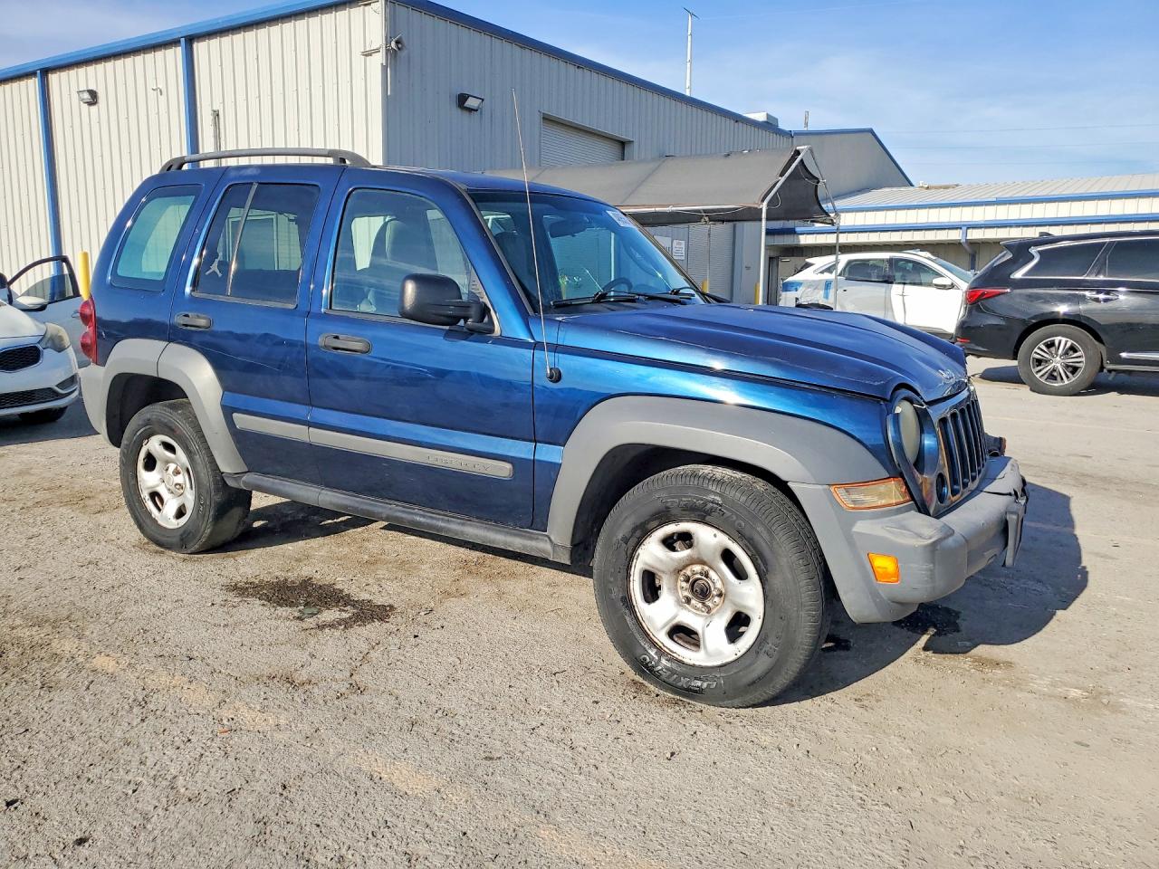 2005 Jeep Liberty Sport Blue vin: 1J4GL48K05W631932