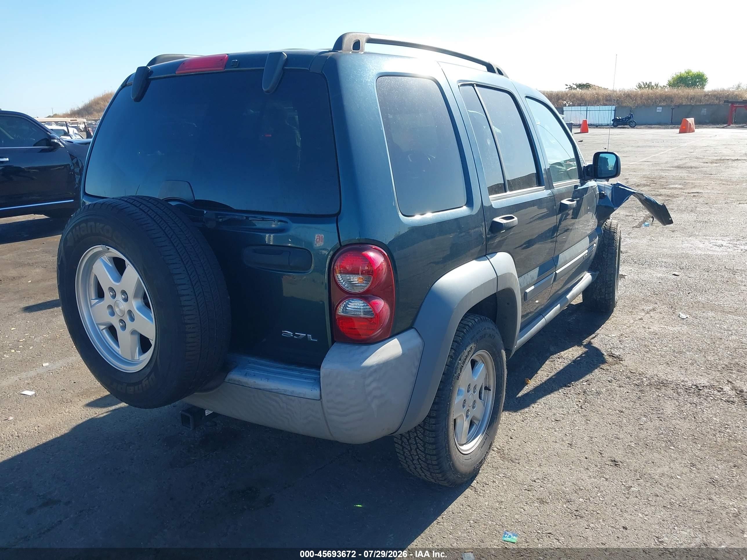 2006 Jeep Liberty Sport Green vin: 1J4GL48K06W125762