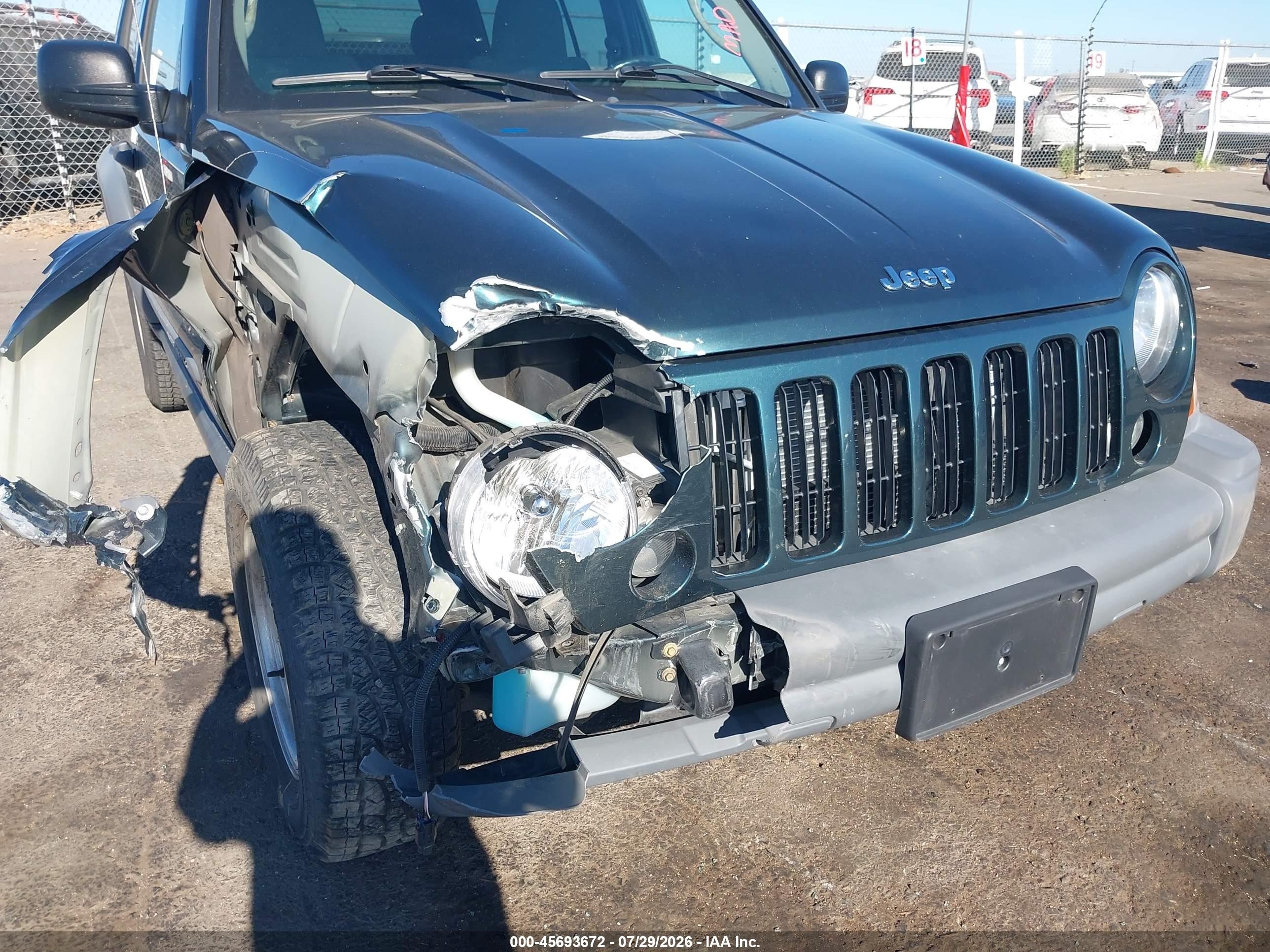 2006 Jeep Liberty Sport Green vin: 1J4GL48K06W125762