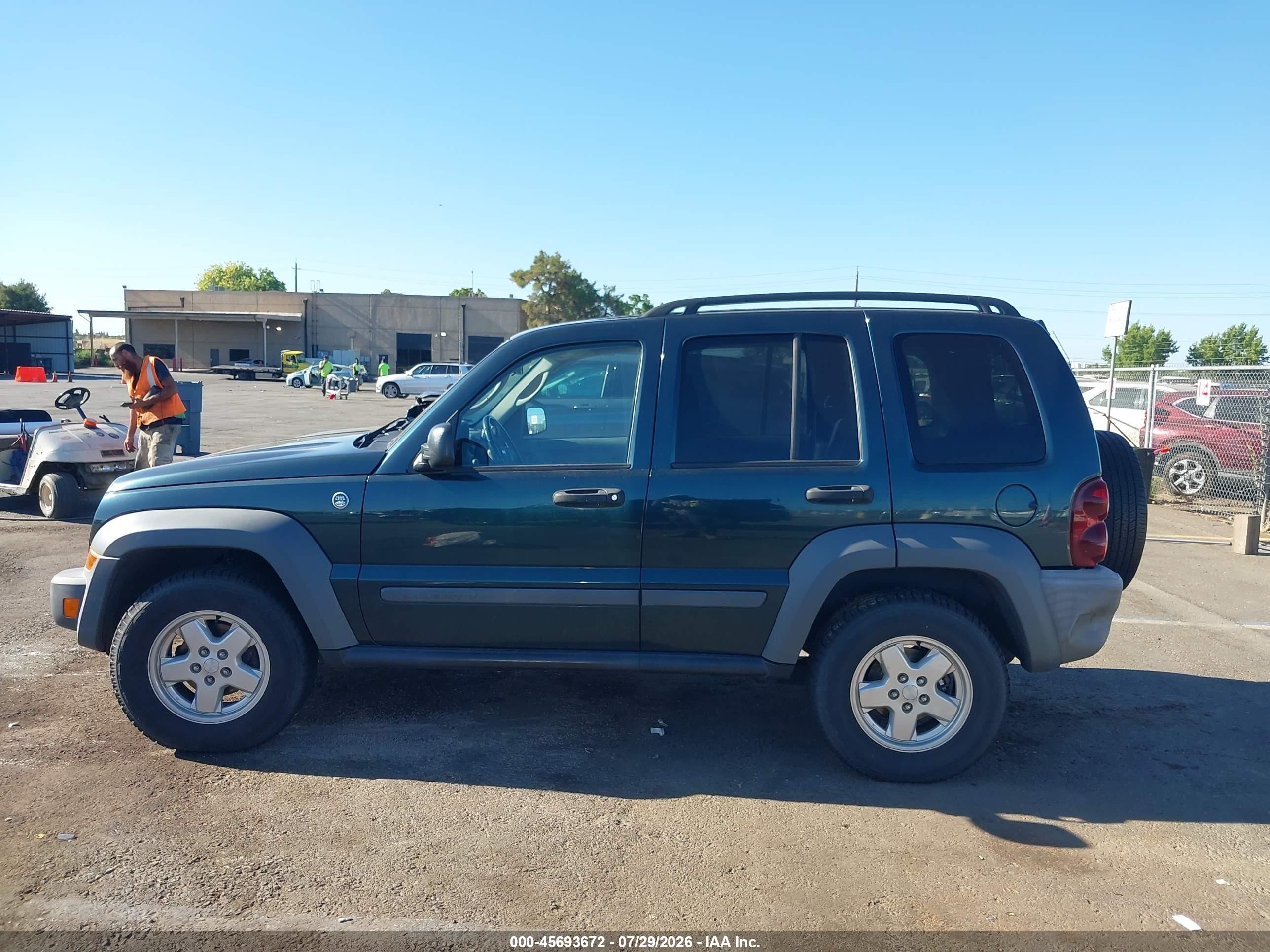 2006 Jeep Liberty Sport Green vin: 1J4GL48K06W125762