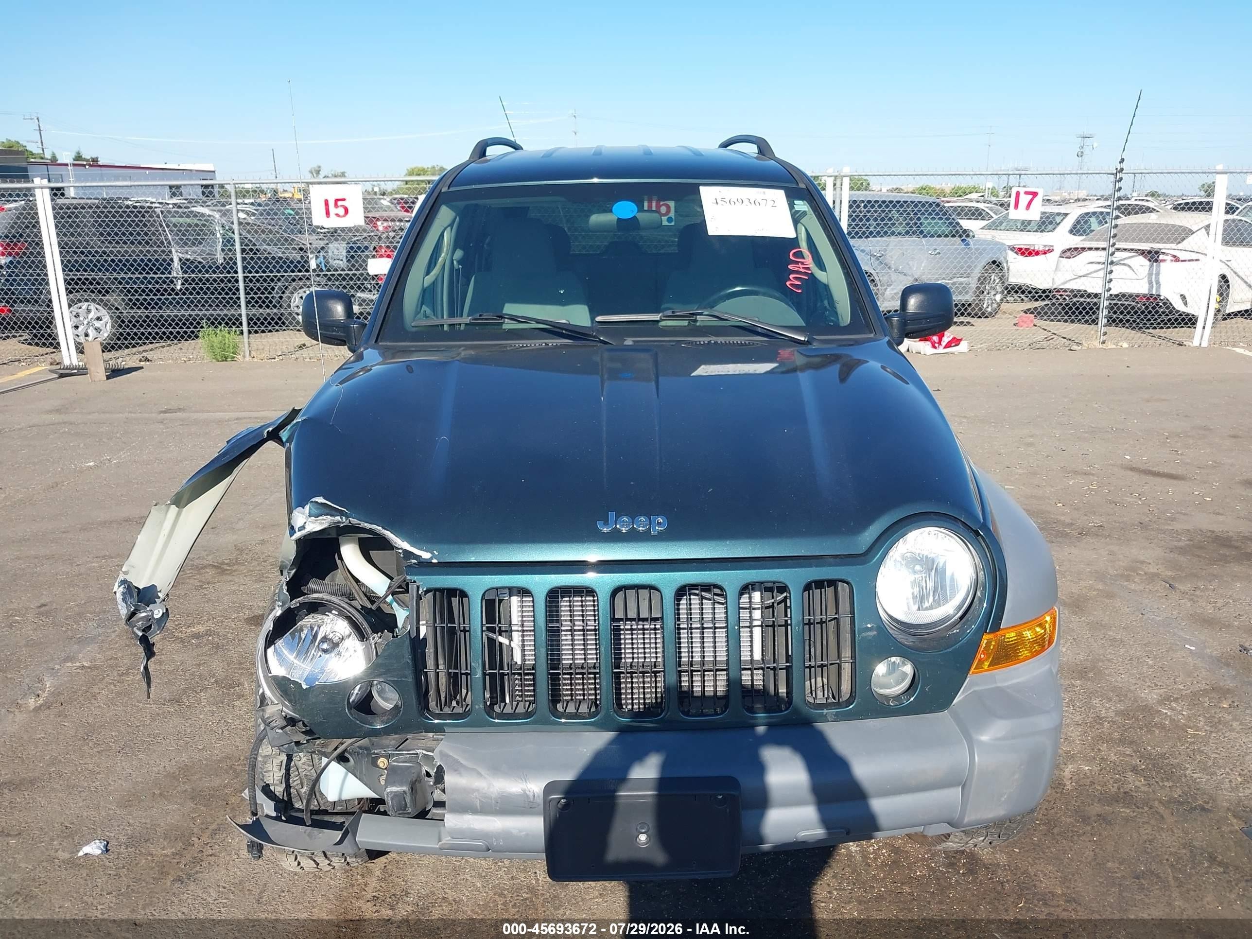 2006 Jeep Liberty Sport Green vin: 1J4GL48K06W125762