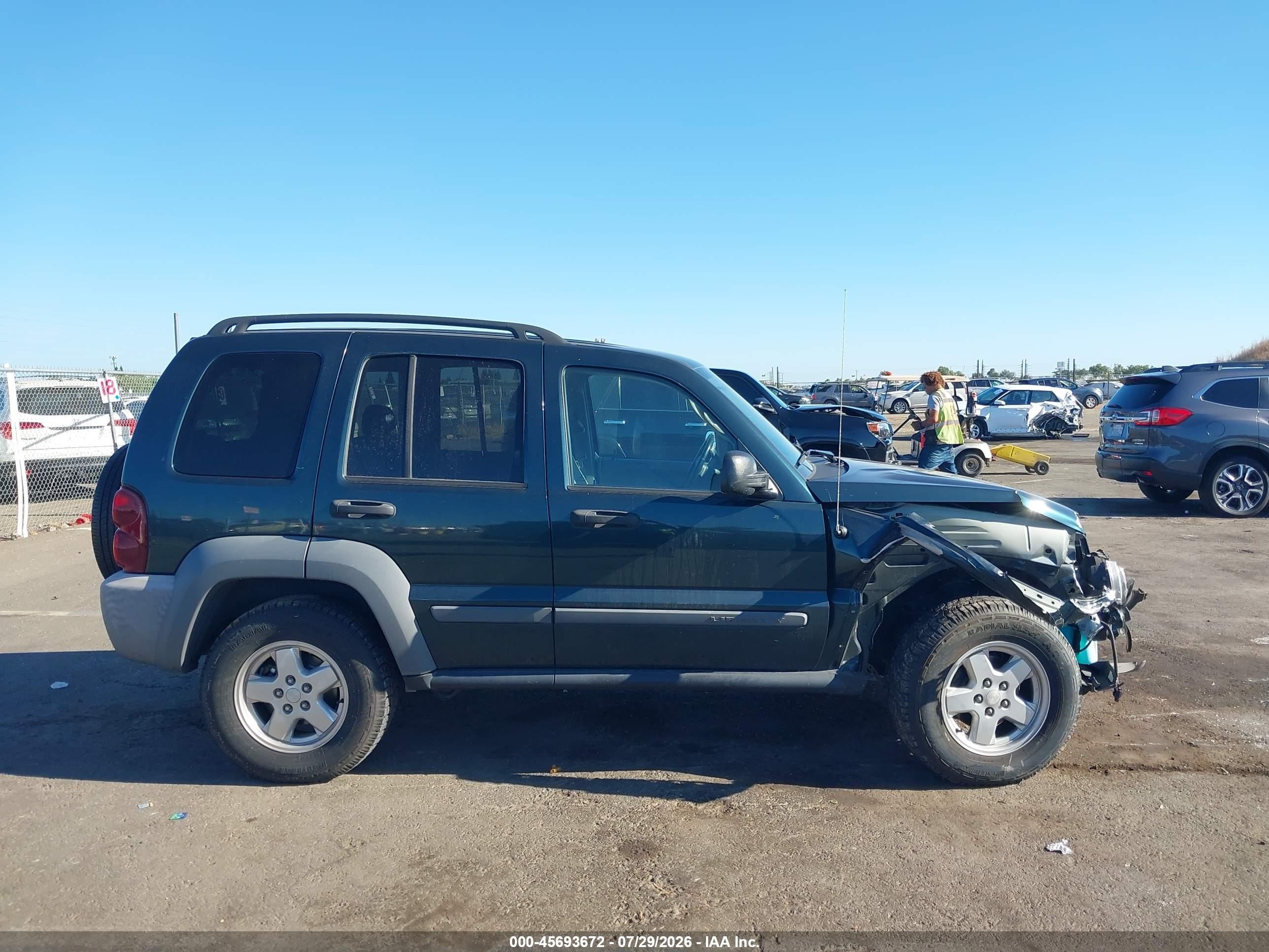 2006 Jeep Liberty Sport Green vin: 1J4GL48K06W125762