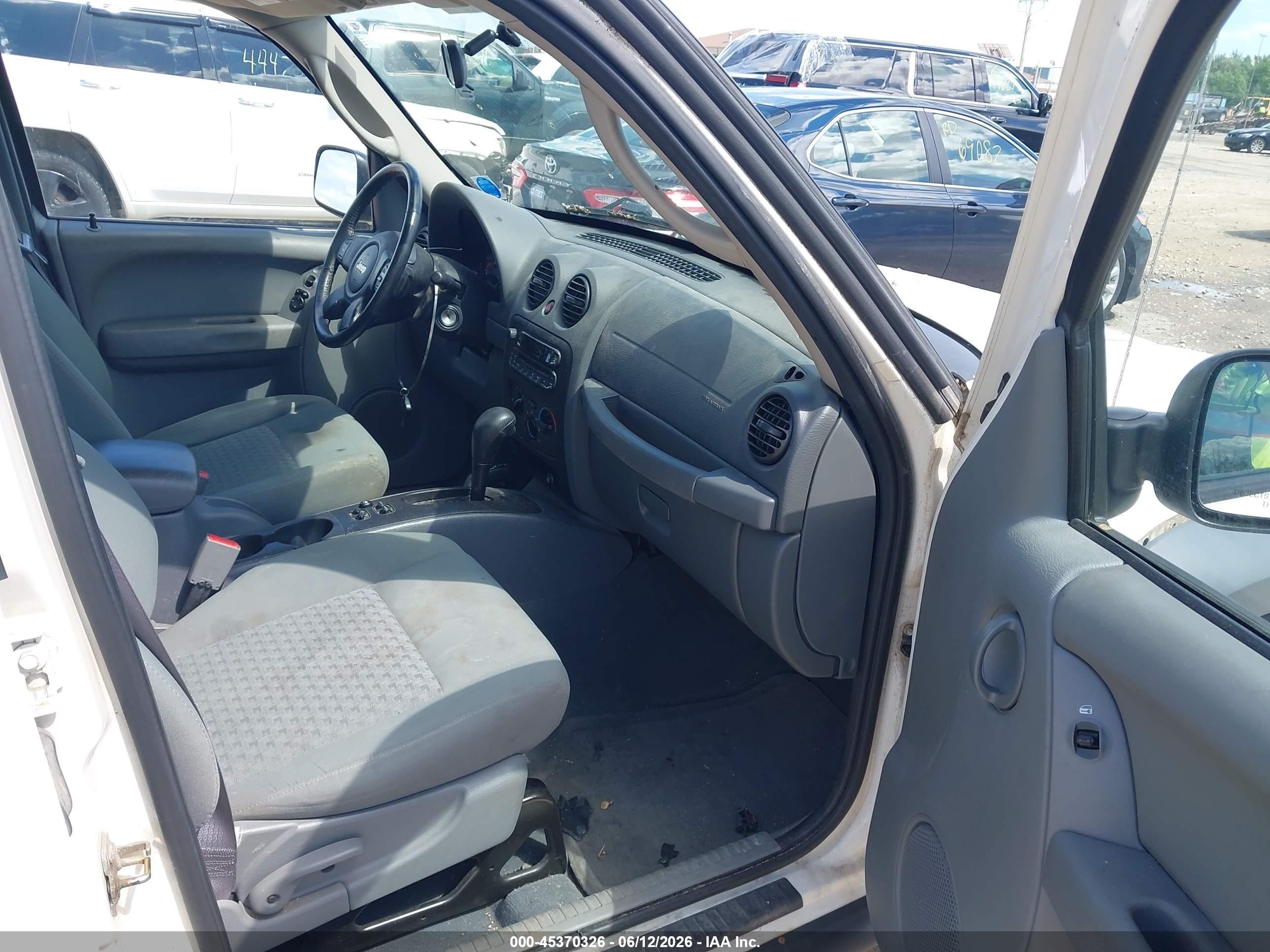 2006 Jeep Liberty Sport White vin: 1J4GL48K06W279923