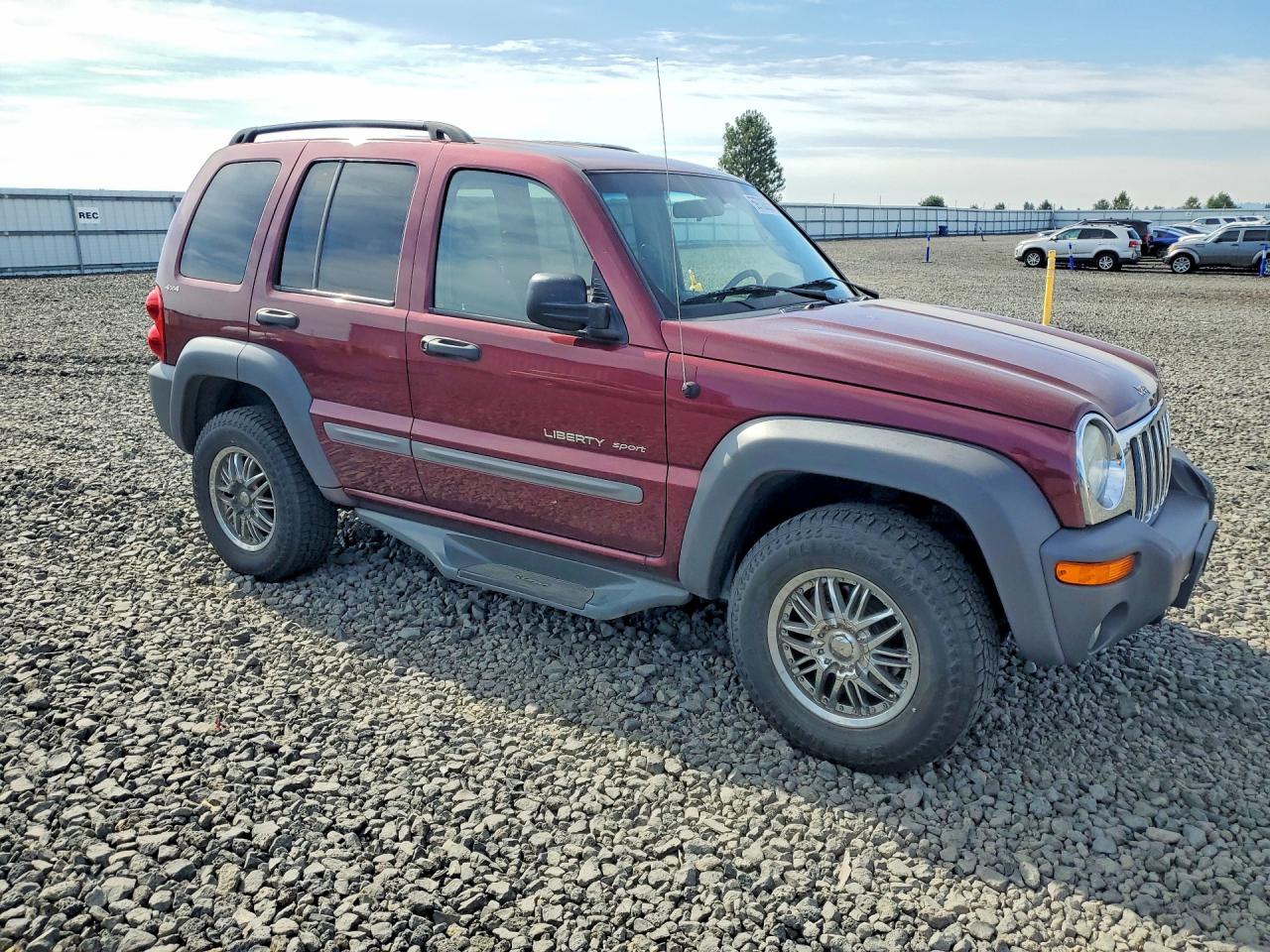 2002 Jeep Liberty Sport Red vin: 1J4GL48K12W164211