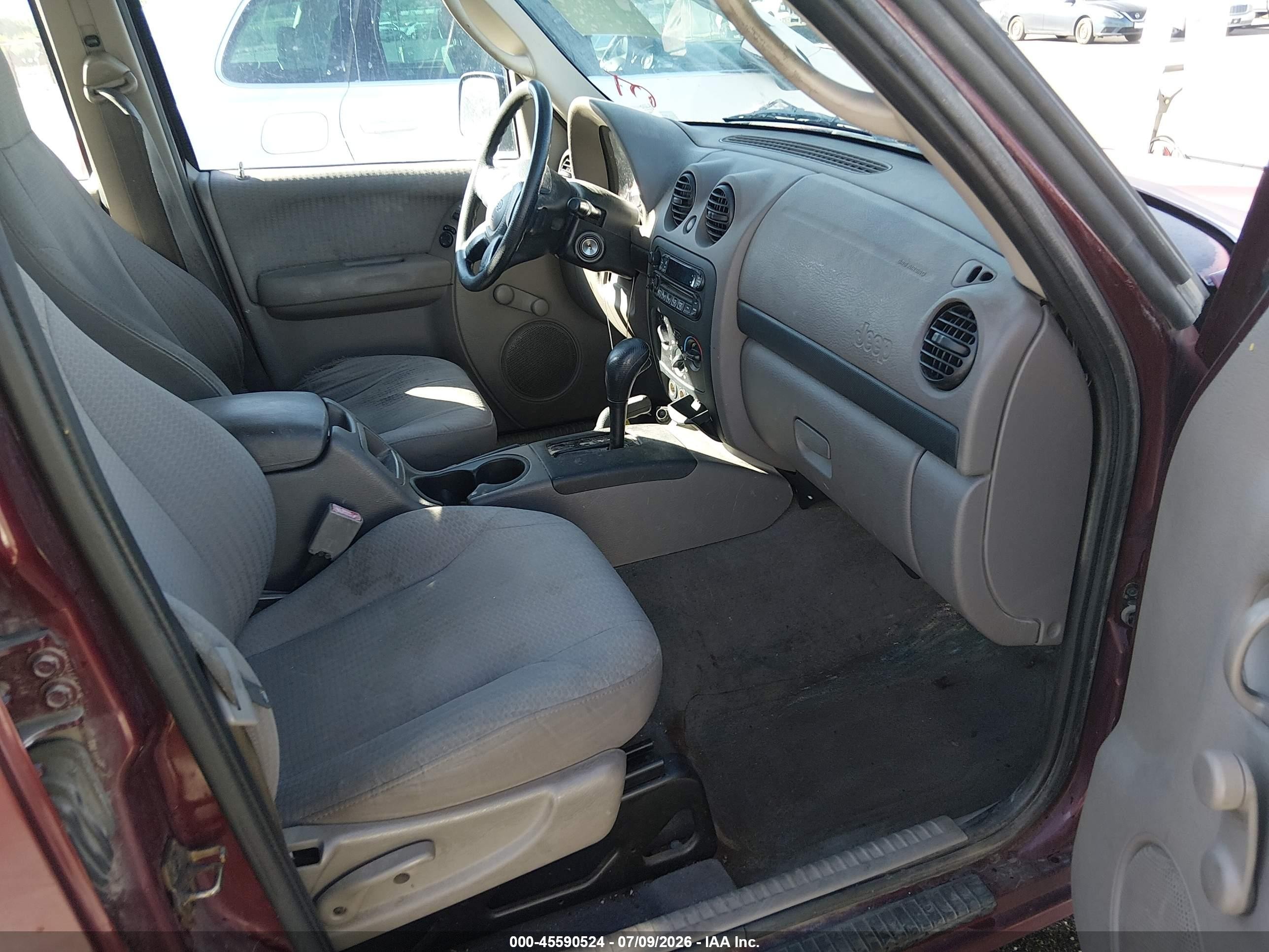 2002 Jeep Liberty Sport Burgundy vin: 1J4GL48K12W276572