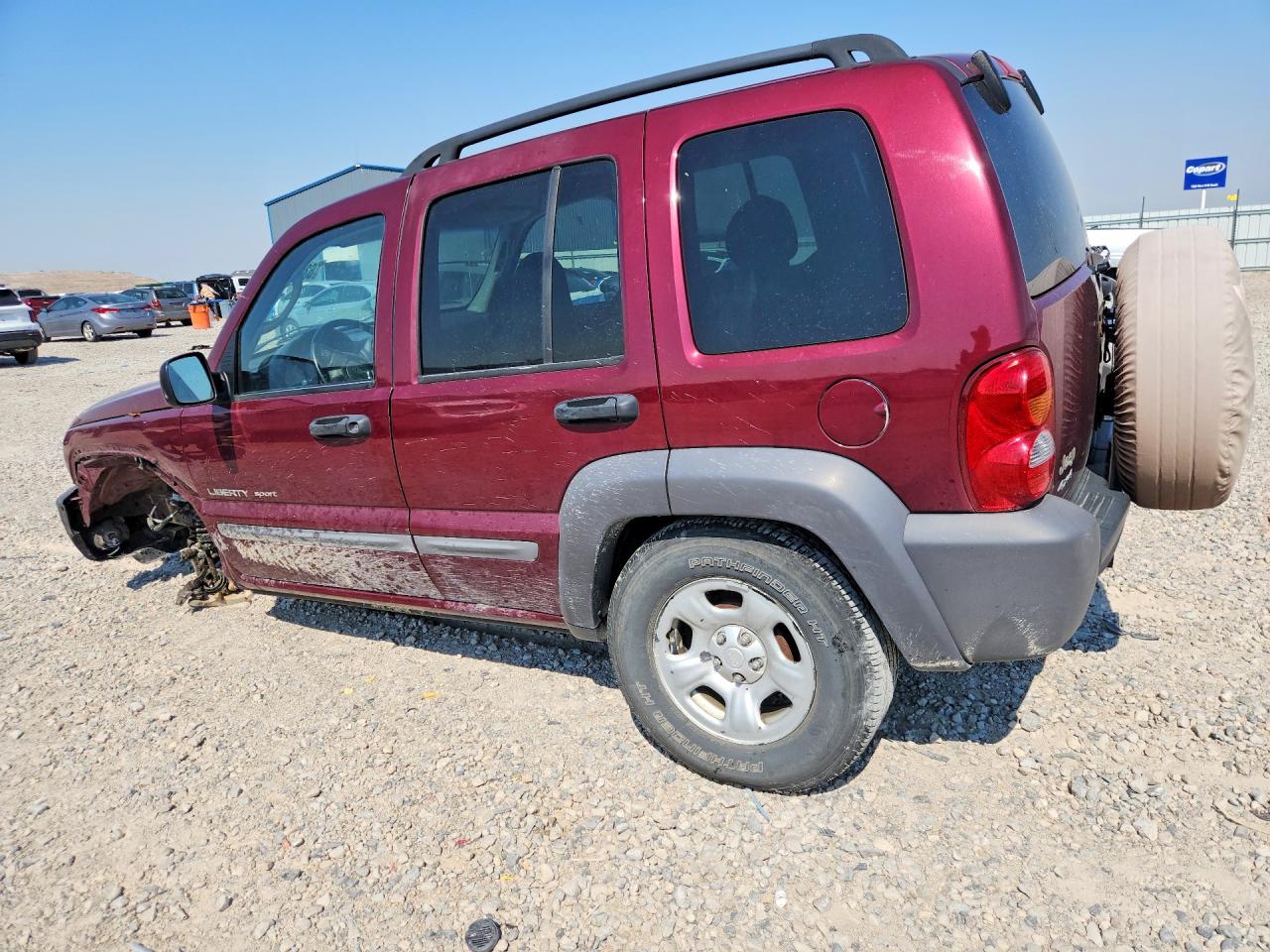 2002 Jeep Liberty Sport Burgundy vin: 1J4GL48K12W296207