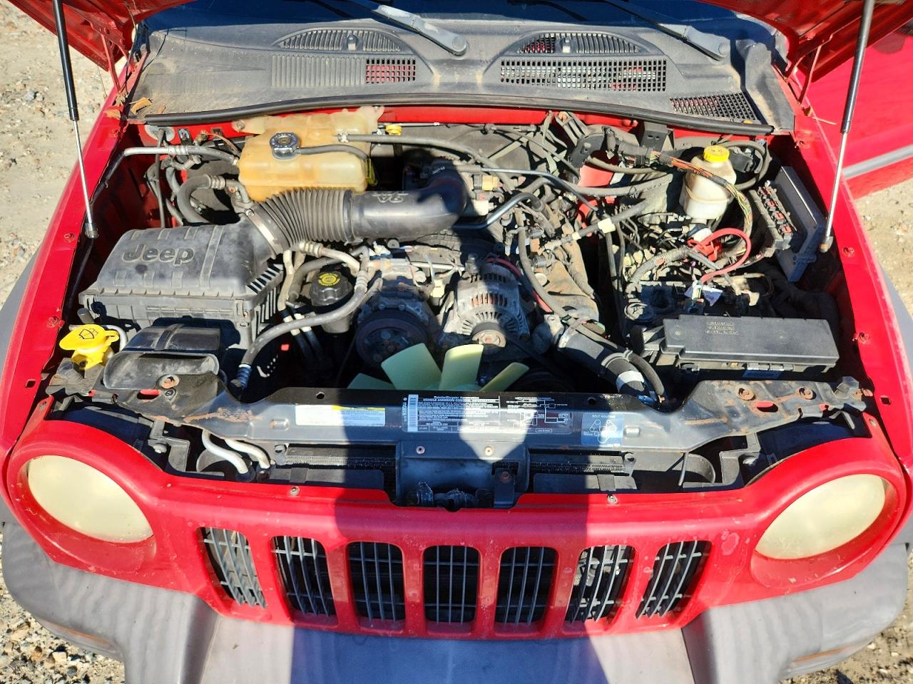 2004 Jeep Liberty Sport Red vin: 1J4GL48K14W122950