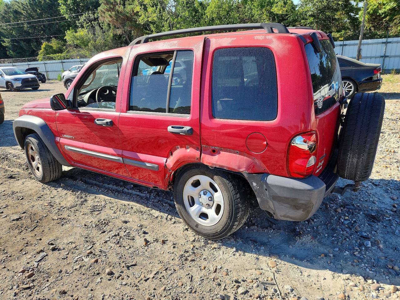 2004 Jeep Liberty Sport Red vin: 1J4GL48K14W122950