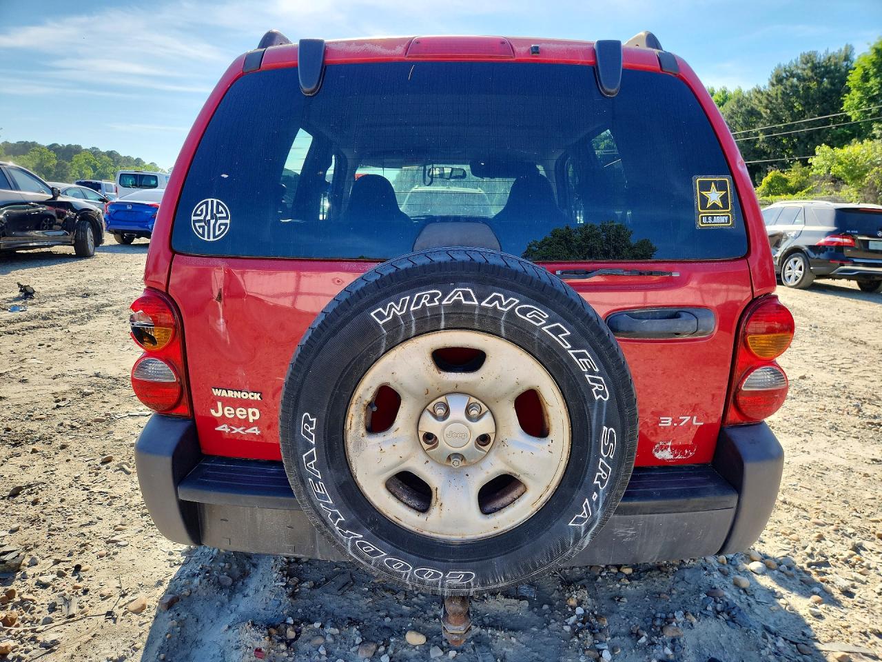 2004 Jeep Liberty Sport Red vin: 1J4GL48K14W122950