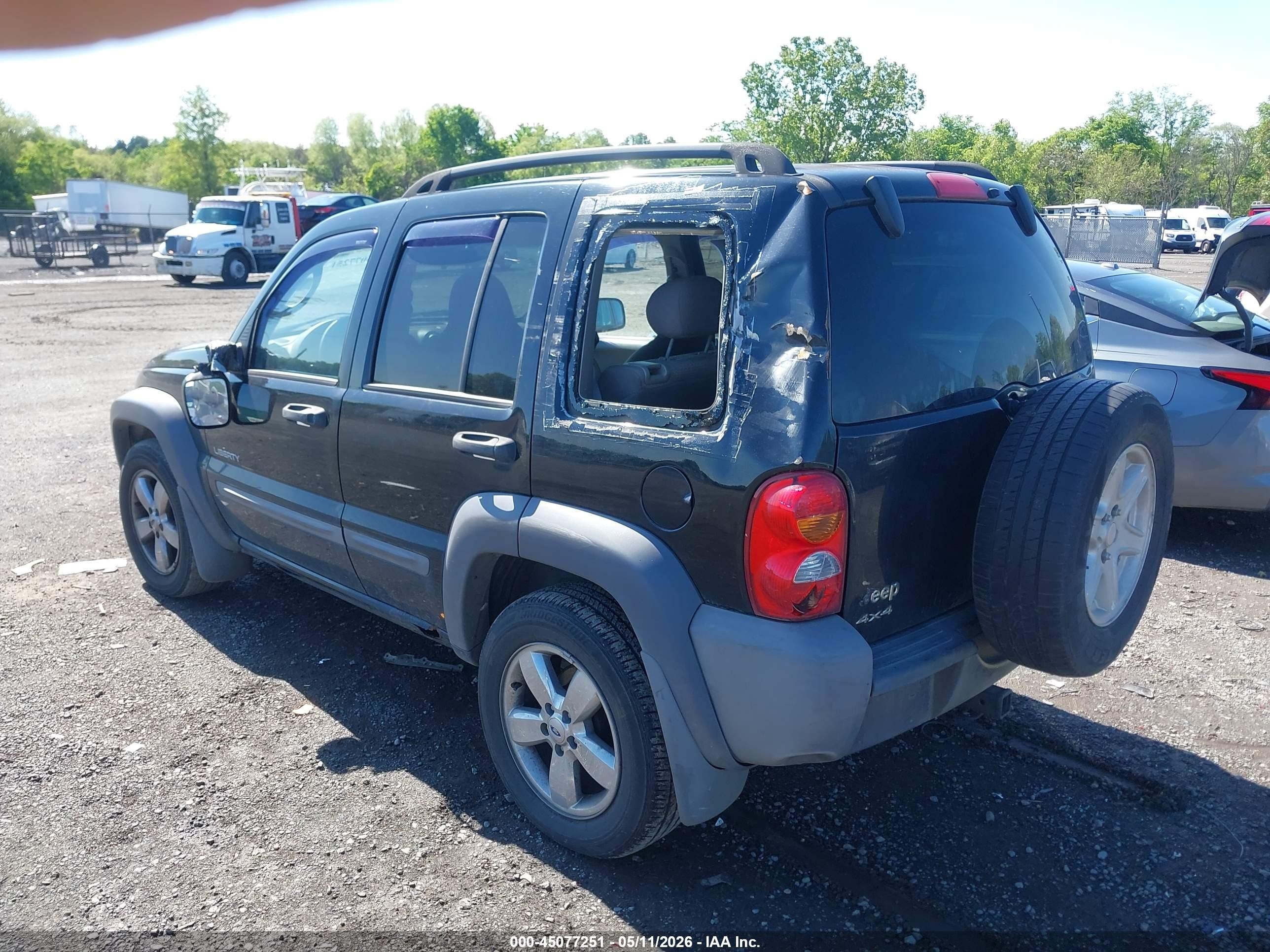 2004 Jeep Liberty Sport Black vin: 1J4GL48K14W177494