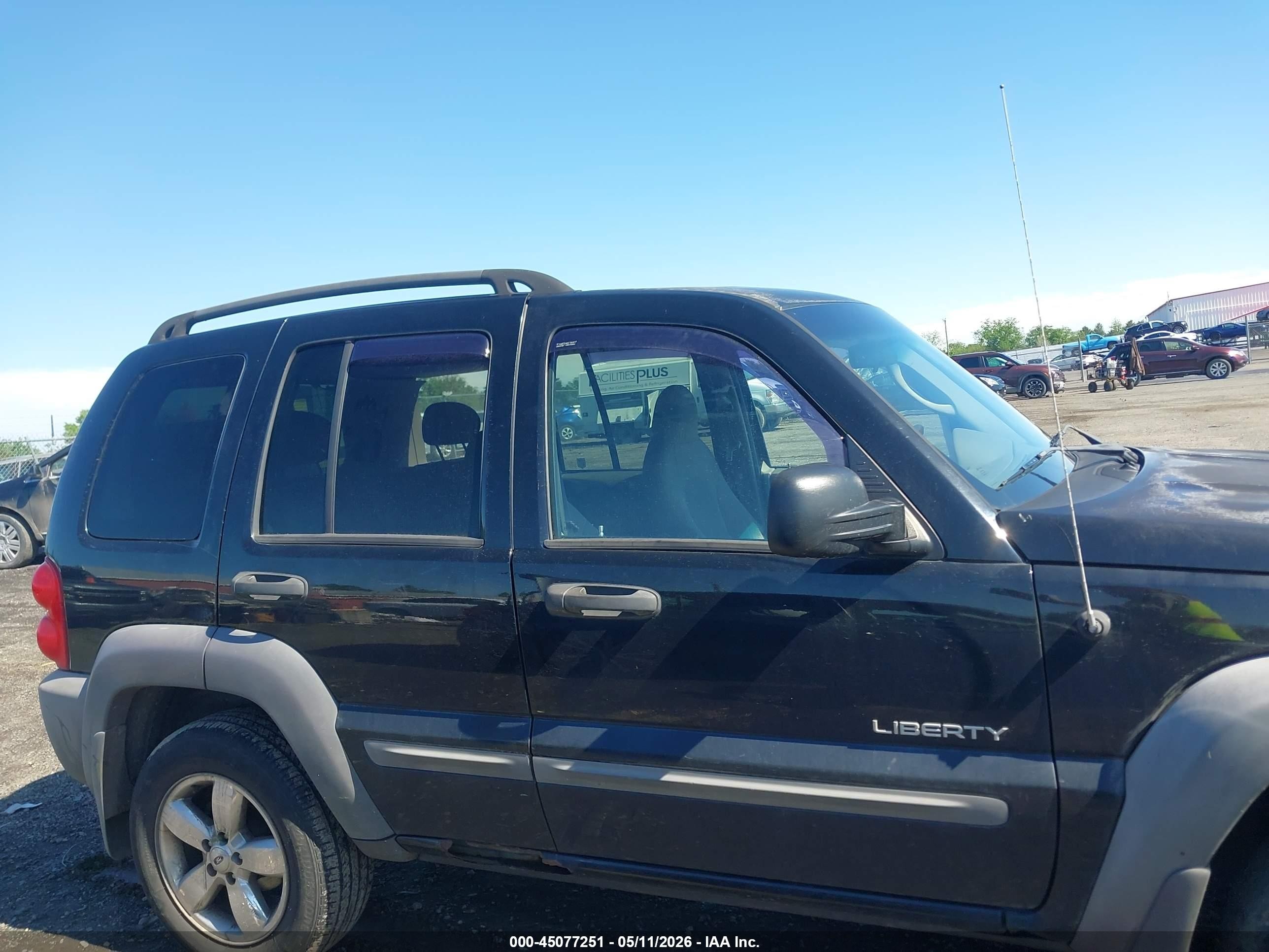 2004 Jeep Liberty Sport Black vin: 1J4GL48K14W177494
