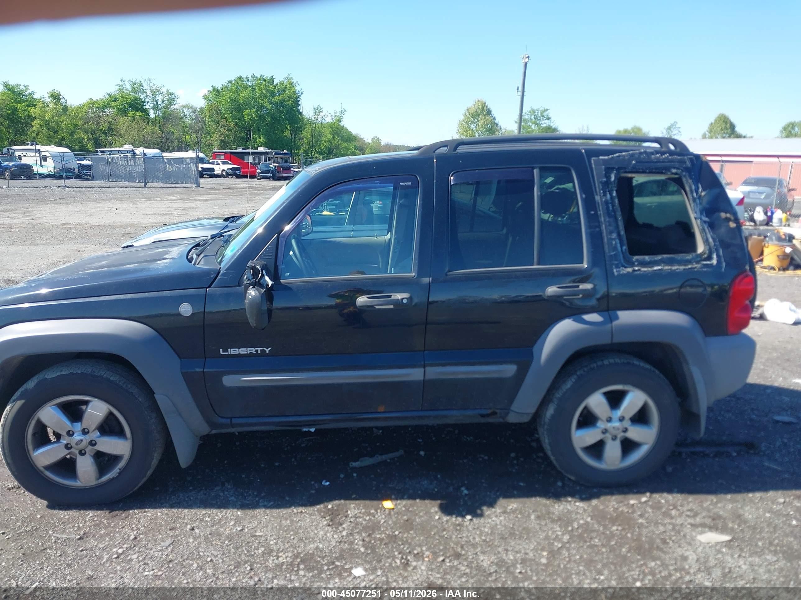 2004 Jeep Liberty Sport Black vin: 1J4GL48K14W177494