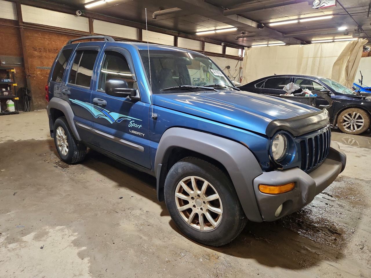 2004 Jeep Liberty Sport Blue vin: 1J4GL48K14W185031