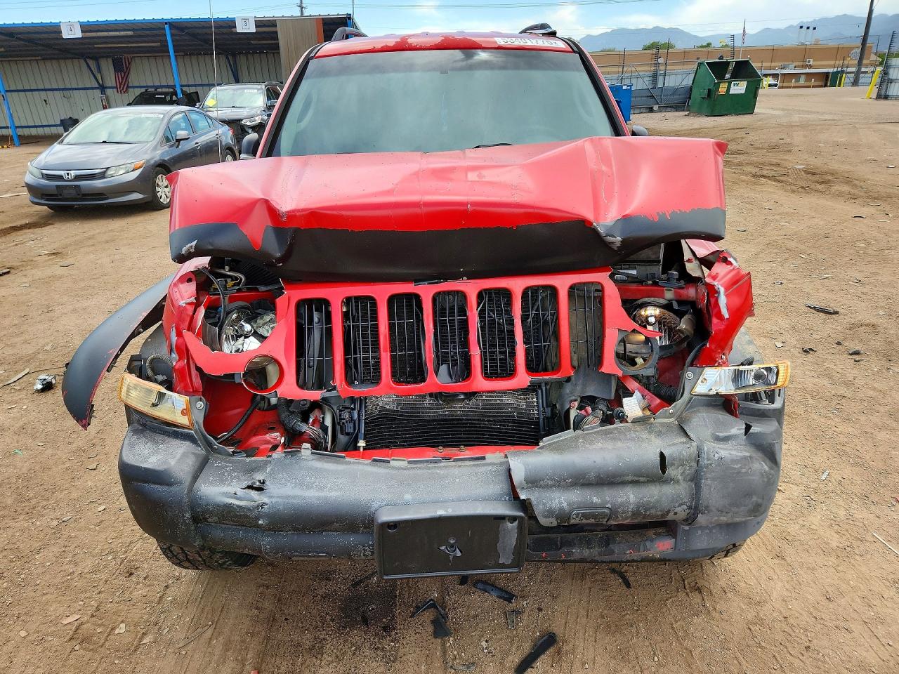 2005 Jeep Liberty Sport Красный vin: 1J4GL48K15W505482