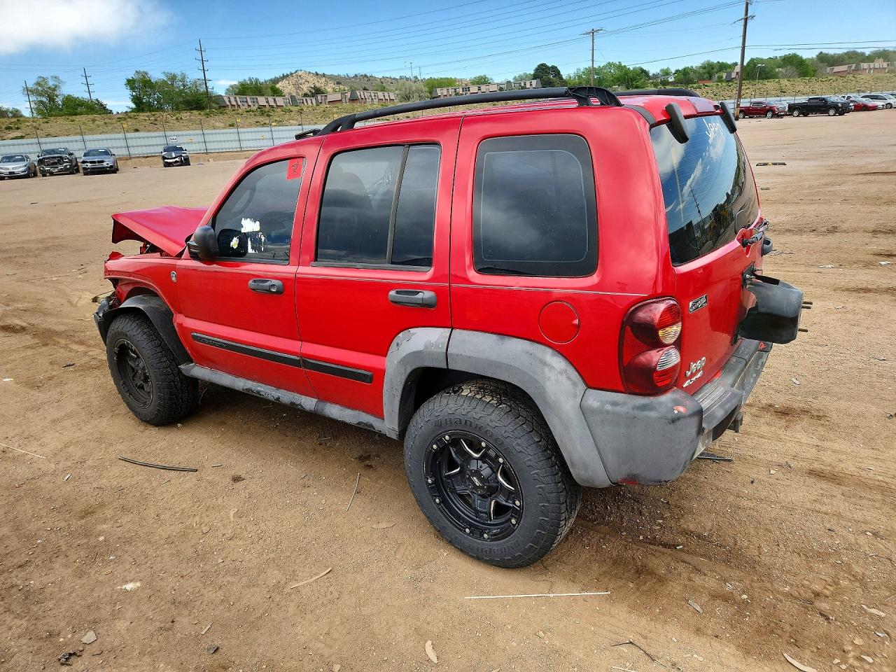2005 Jeep Liberty Sport Красный vin: 1J4GL48K15W505482