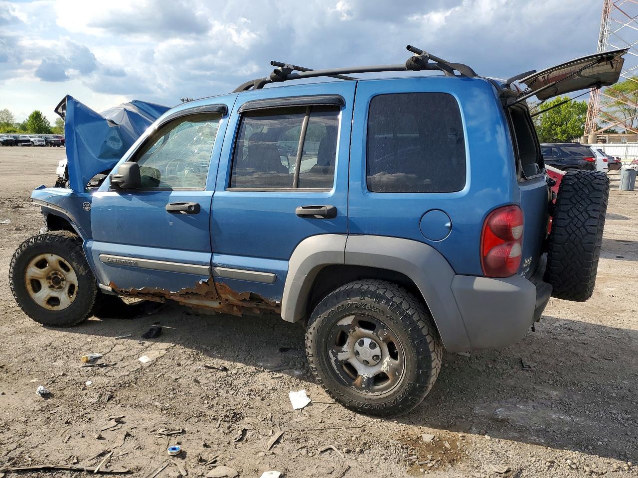 2005 Jeep Liberty Sport Blue vin: 1J4GL48K15W514795