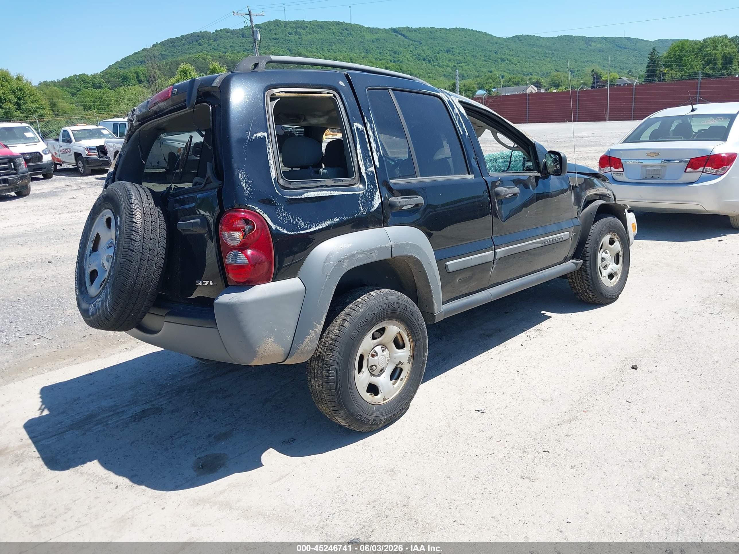 2005 Jeep Liberty Sport Black vin: 1J4GL48K15W570185