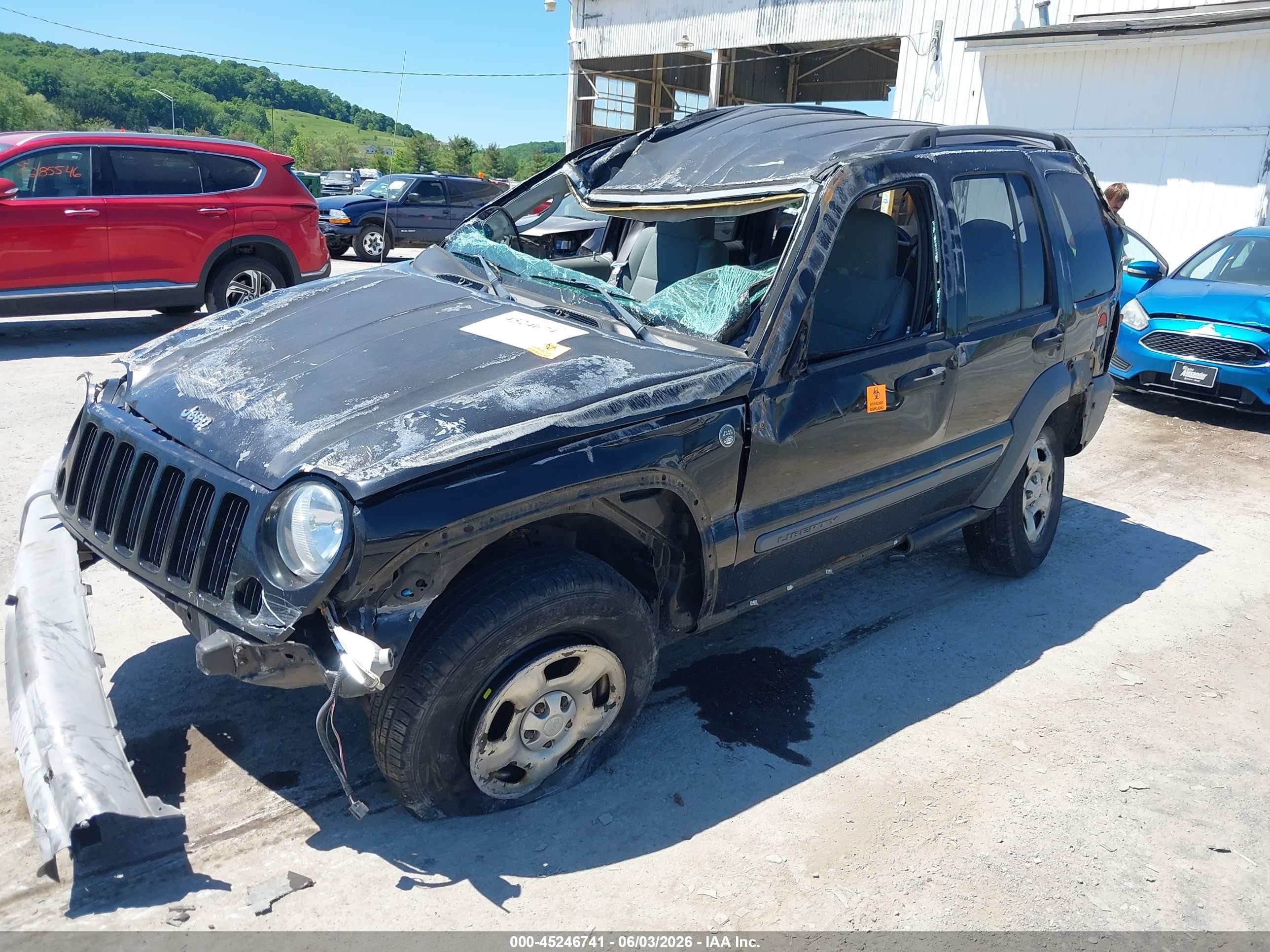 2005 Jeep Liberty Sport Black vin: 1J4GL48K15W570185