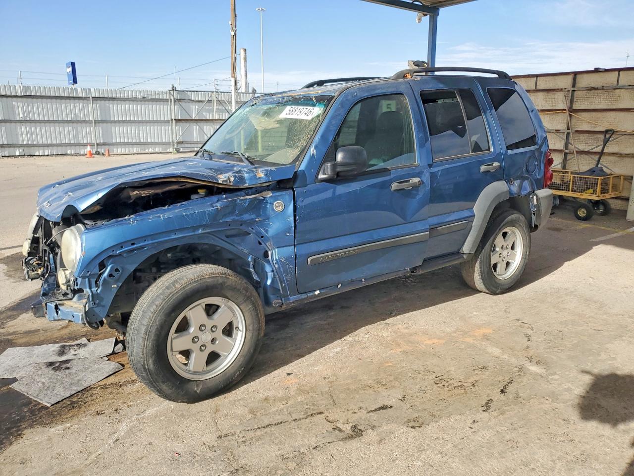 2006 Jeep Liberty Sport Blue vin: 1J4GL48K16W178258