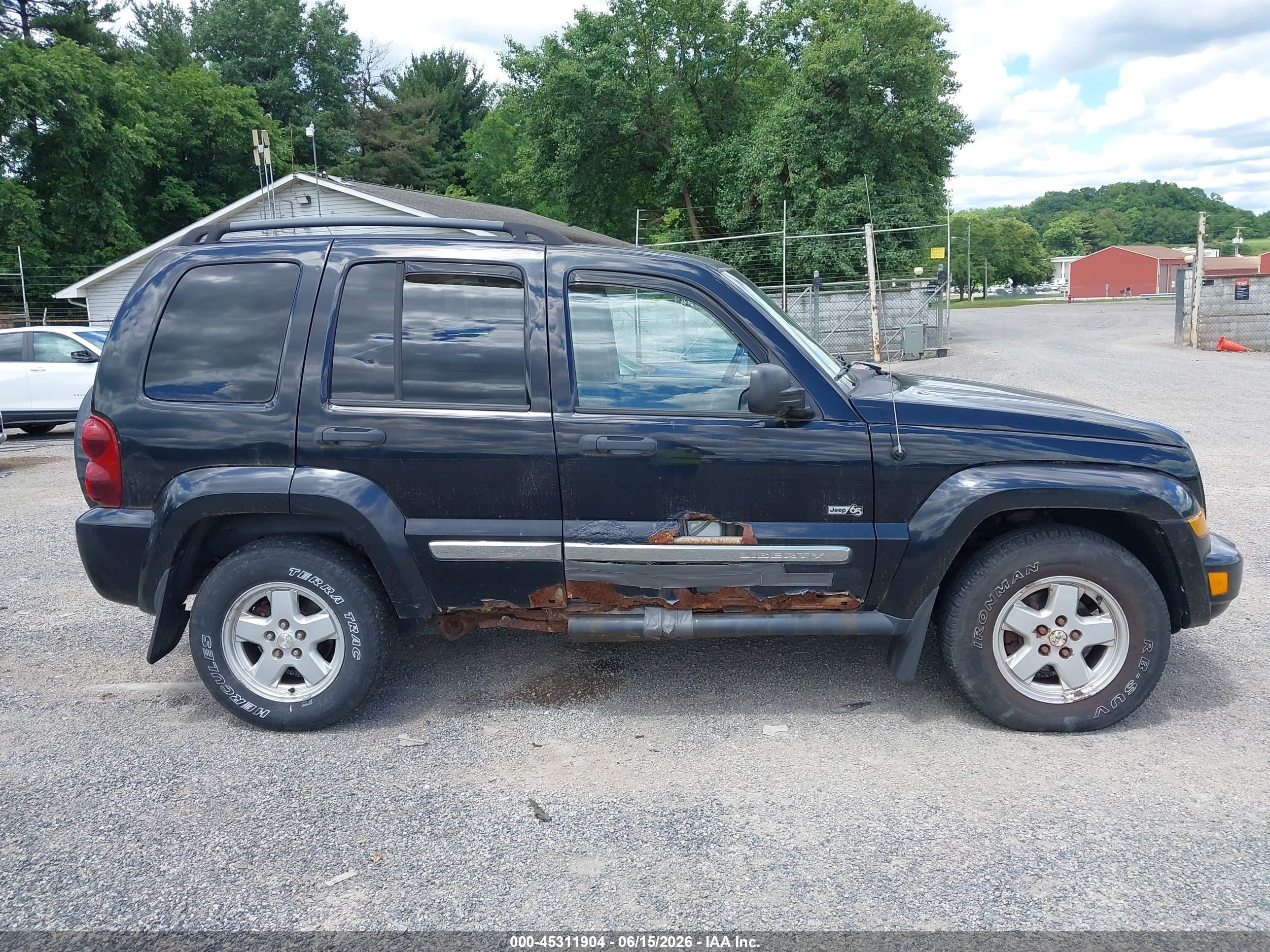 2006 Jeep Liberty Sport Black vin: 1J4GL48K16W246221