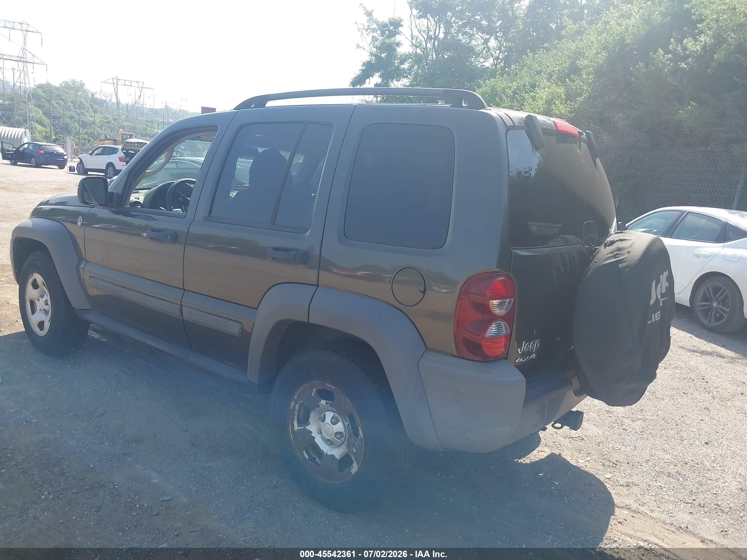 2006 Jeep Liberty Sport Gray vin: 1J4GL48K16W249099