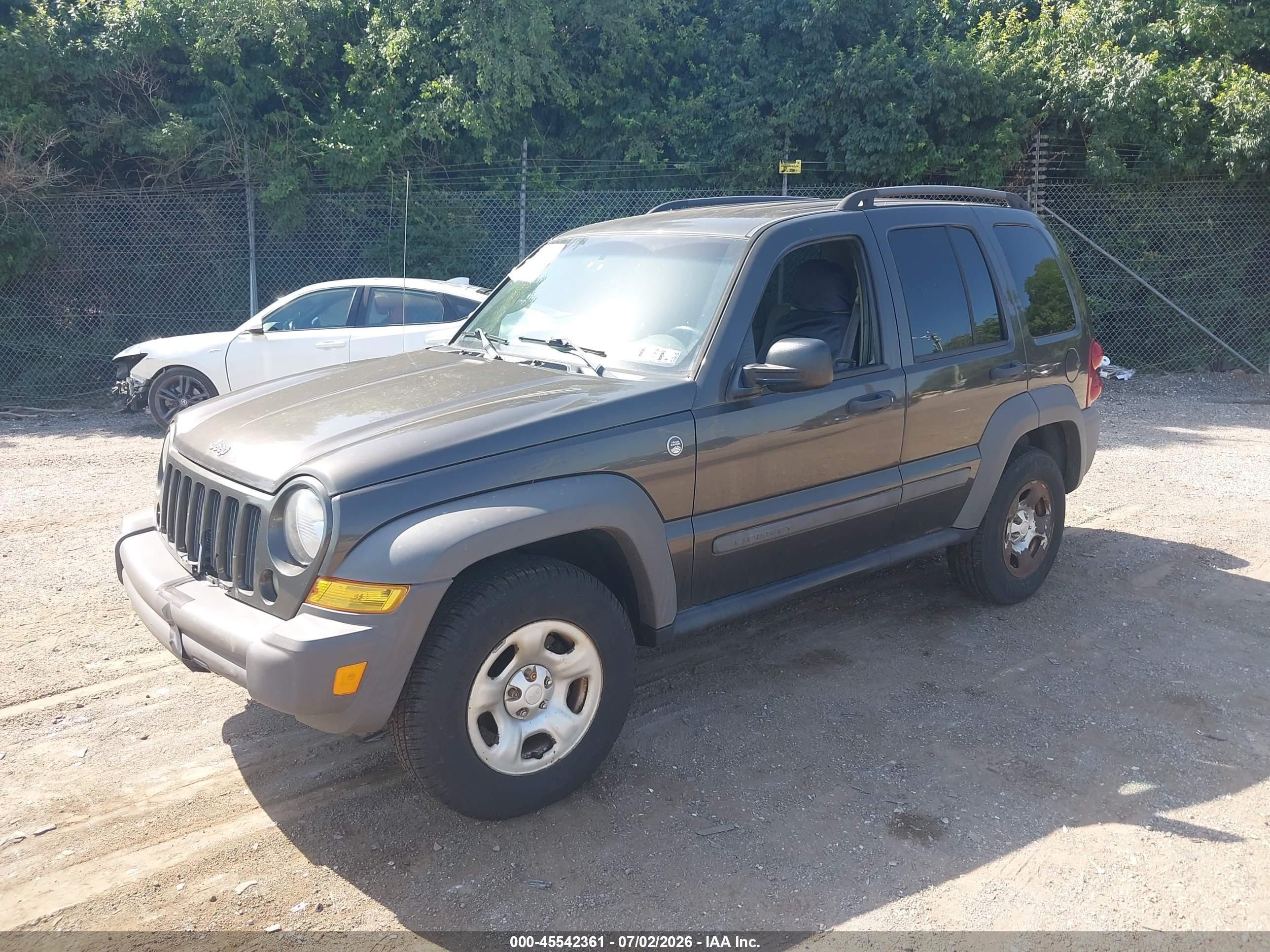 2006 Jeep Liberty Sport Gray vin: 1J4GL48K16W249099
