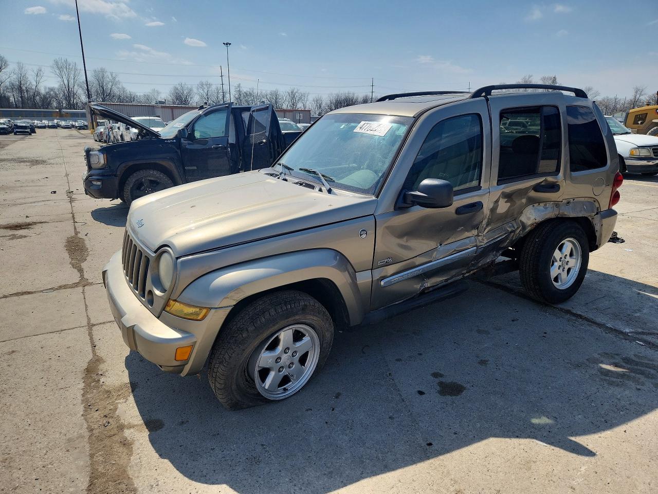 2006 Jeep Liberty Sport Бежевый vin: 1J4GL48K16W257879