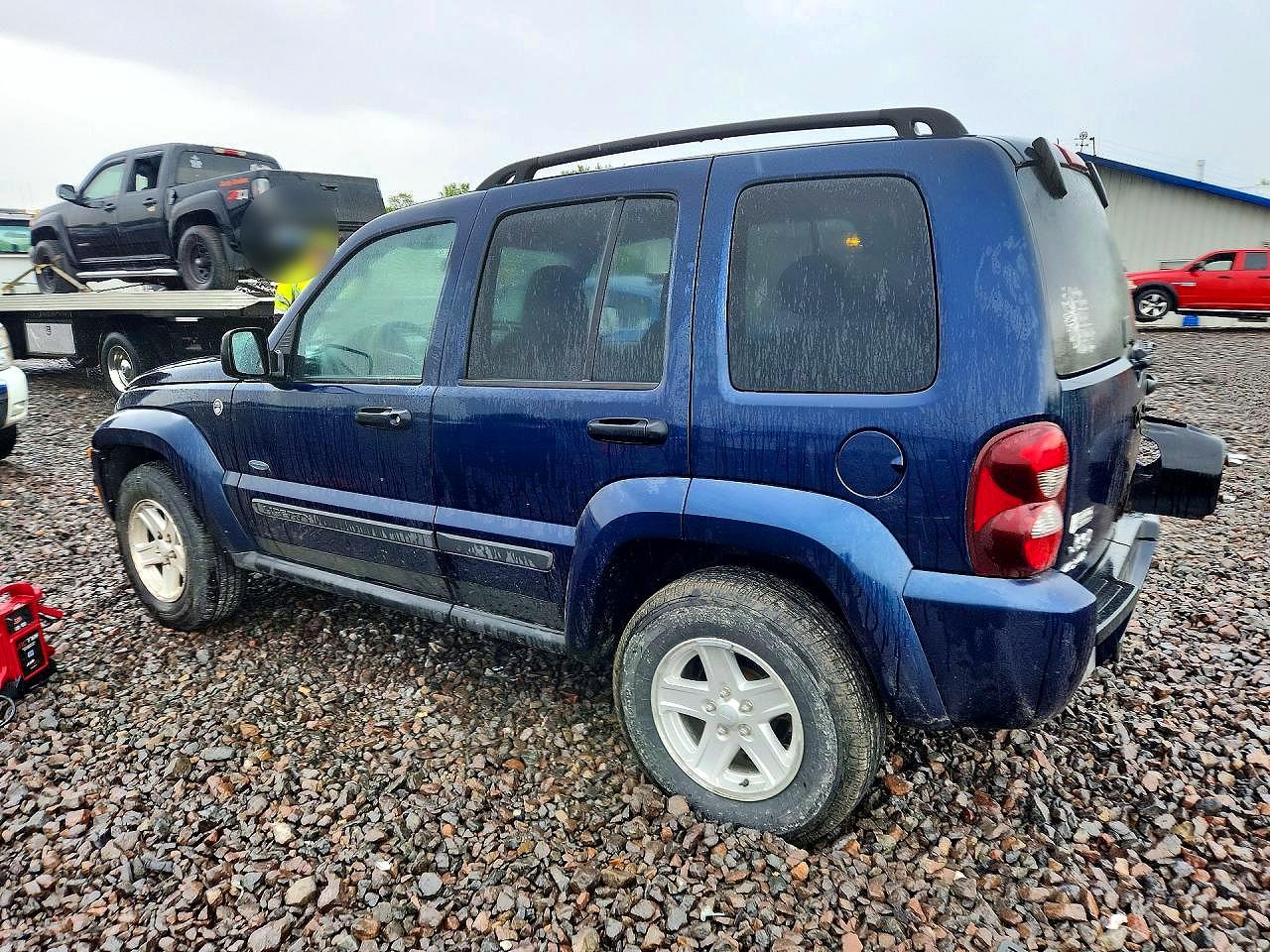 2007 Jeep Liberty Sport Blue vin: 1J4GL48K17W582596