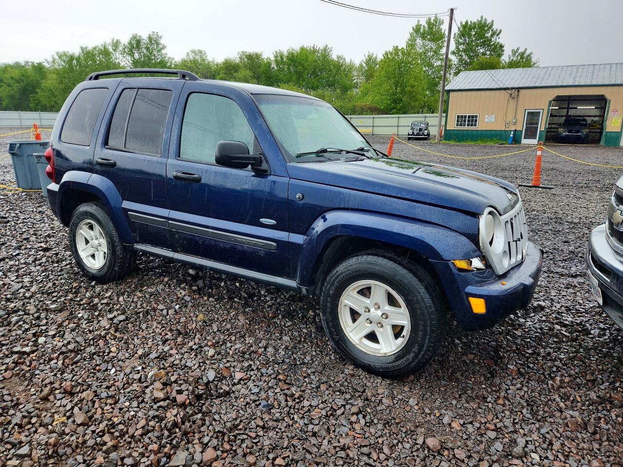 2007 Jeep Liberty Sport Blue vin: 1J4GL48K17W582596
