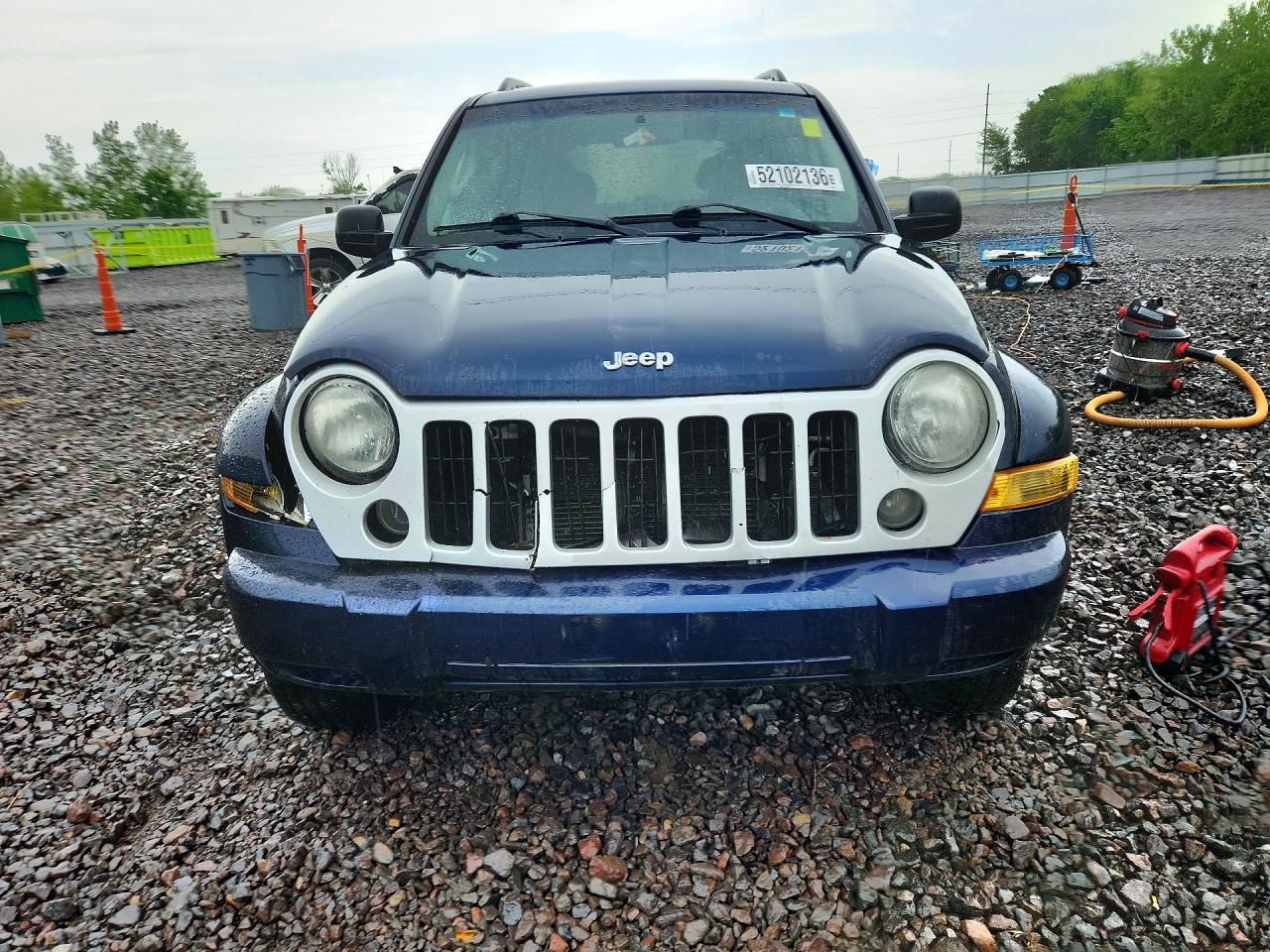 2007 Jeep Liberty Sport Blue vin: 1J4GL48K17W582596