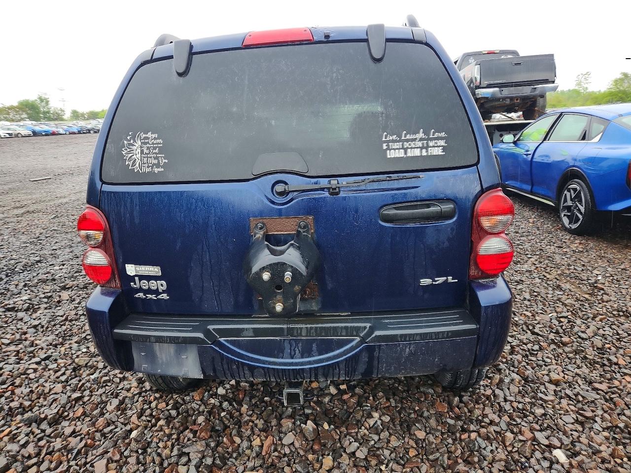 2007 Jeep Liberty Sport Blue vin: 1J4GL48K17W582596