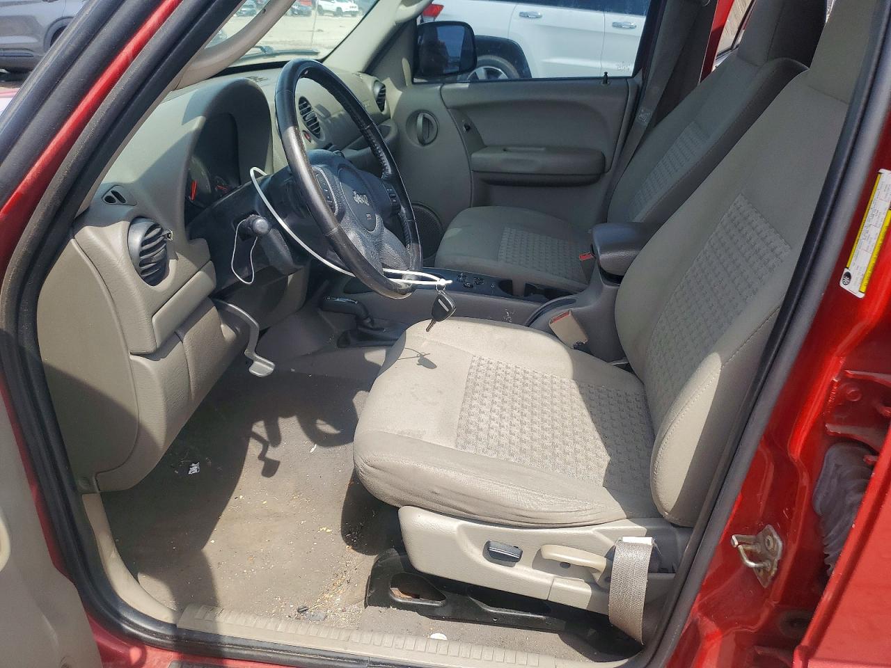 2007 Jeep Liberty Sport Red vin: 1J4GL48K17W694301