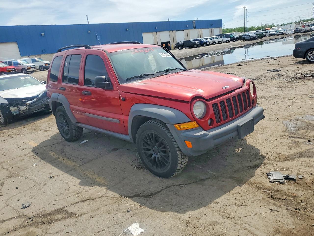 2007 Jeep Liberty Sport Red vin: 1J4GL48K17W694301