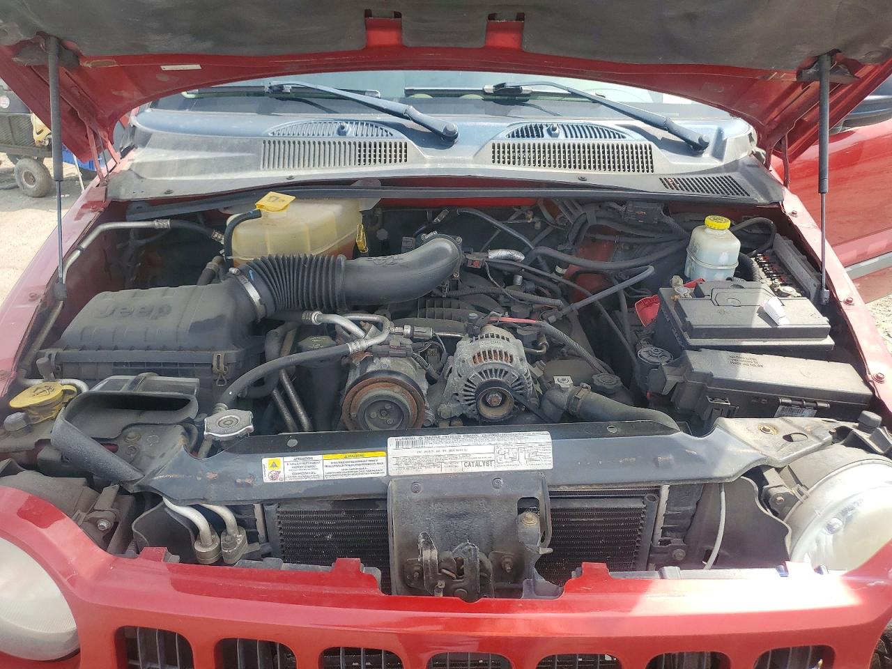 2007 Jeep Liberty Sport Red vin: 1J4GL48K17W694301