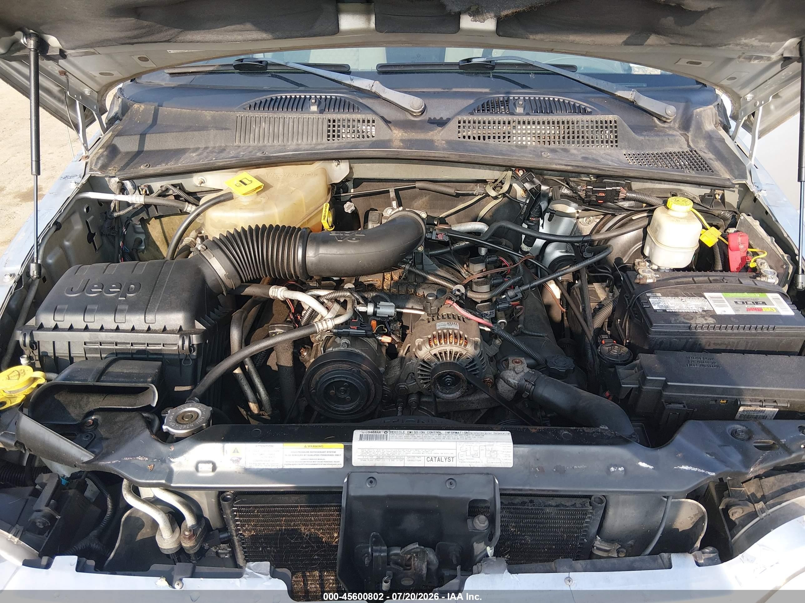 2007 Jeep Liberty Sport Silver vin: 1J4GL48K17W695254