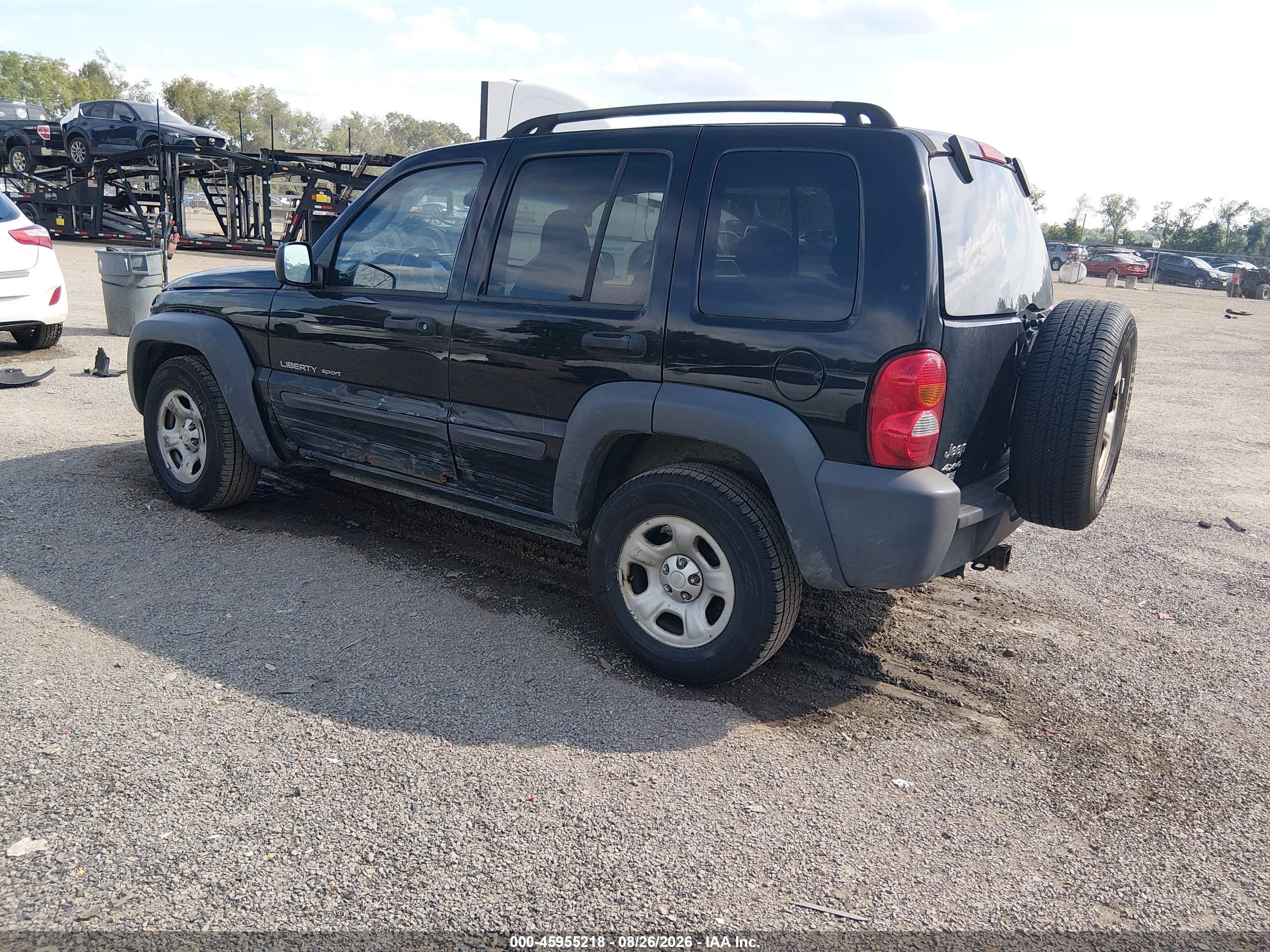 2003 Jeep Liberty Sport Черный vin: 1J4GL48K23W669675