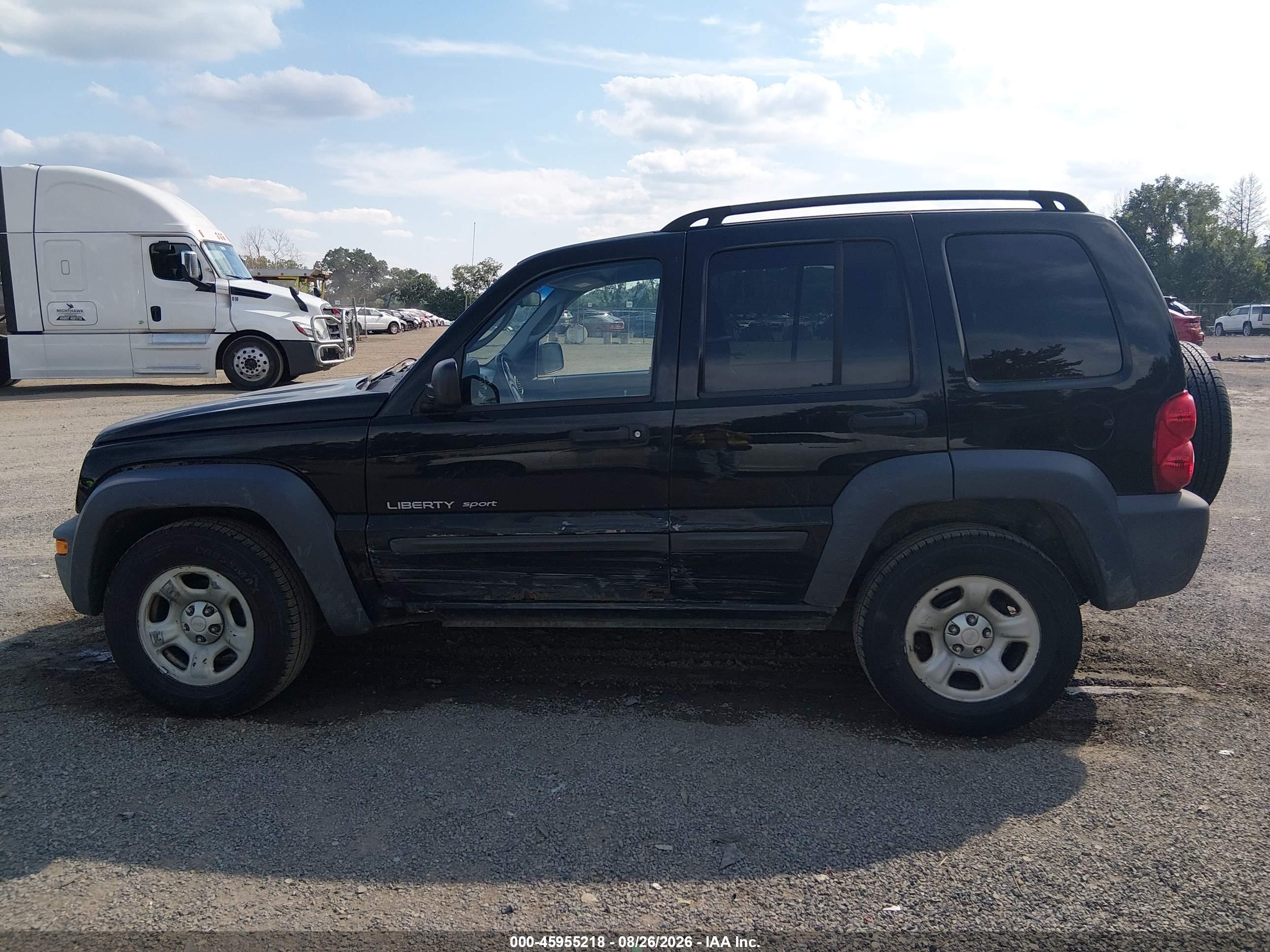 2003 Jeep Liberty Sport Черный vin: 1J4GL48K23W669675