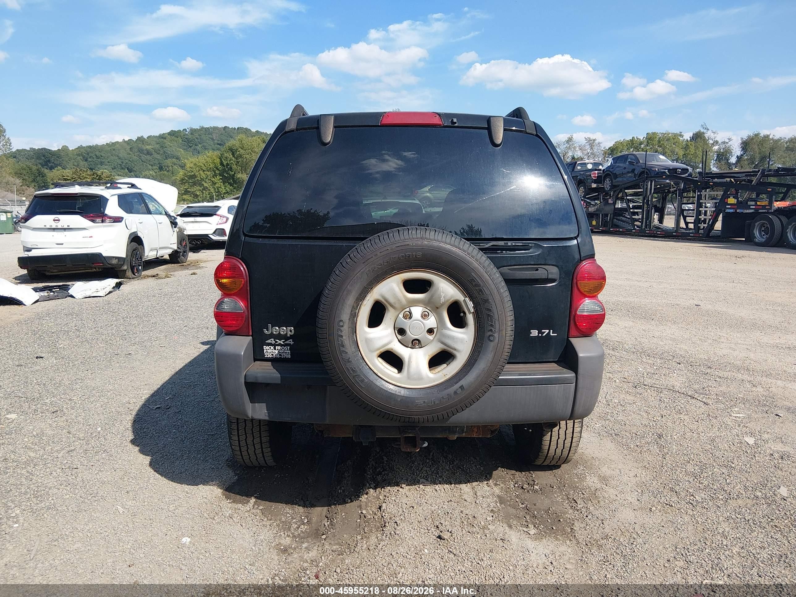 2003 Jeep Liberty Sport Черный vin: 1J4GL48K23W669675