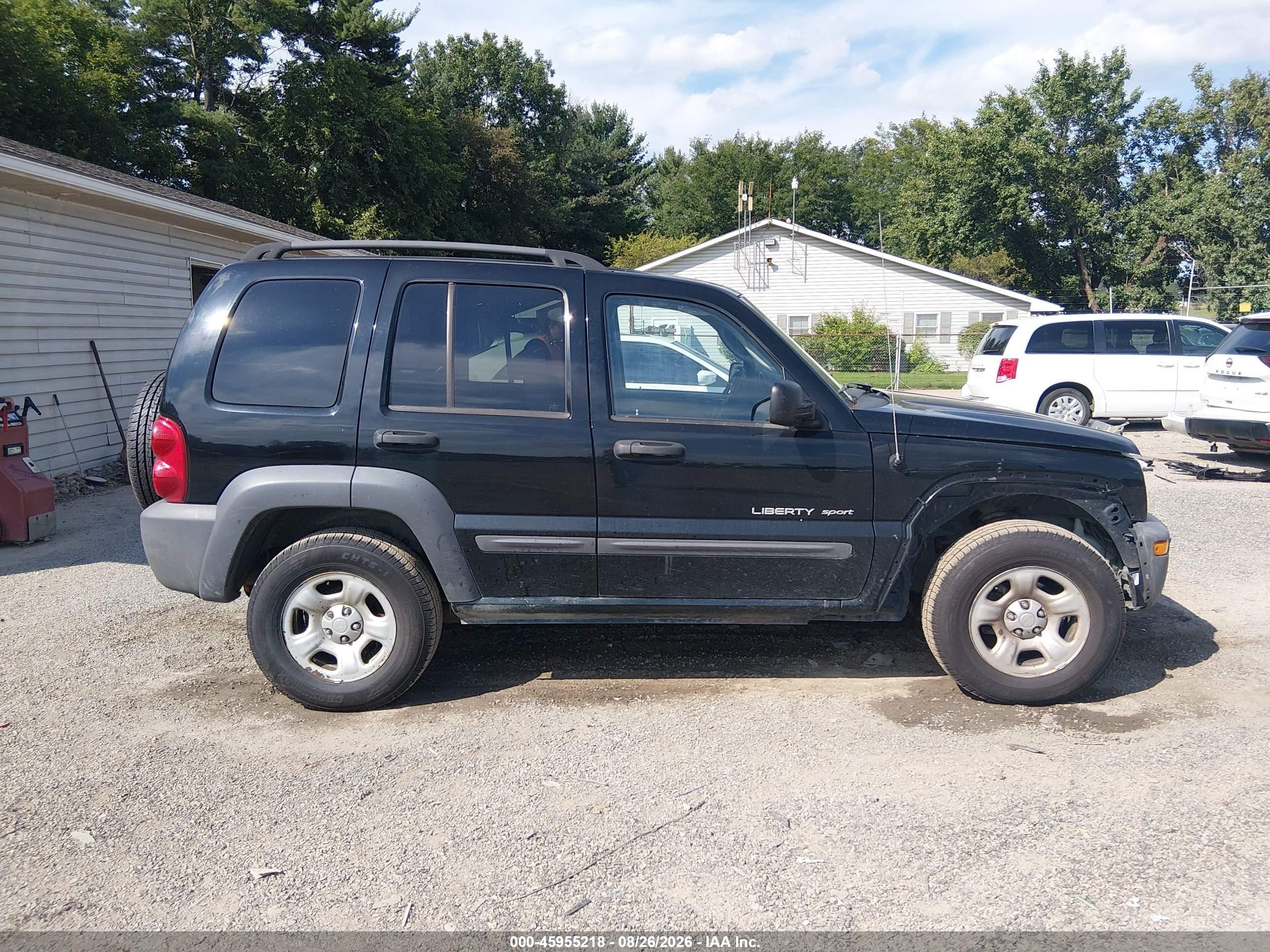 2003 Jeep Liberty Sport Черный vin: 1J4GL48K23W669675