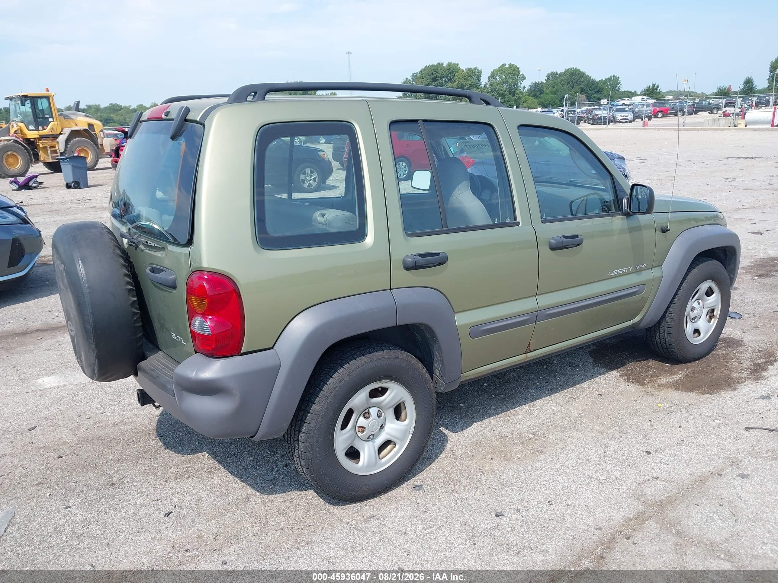 2003 Jeep Liberty Sport Зеленый vin: 1J4GL48K23W718180