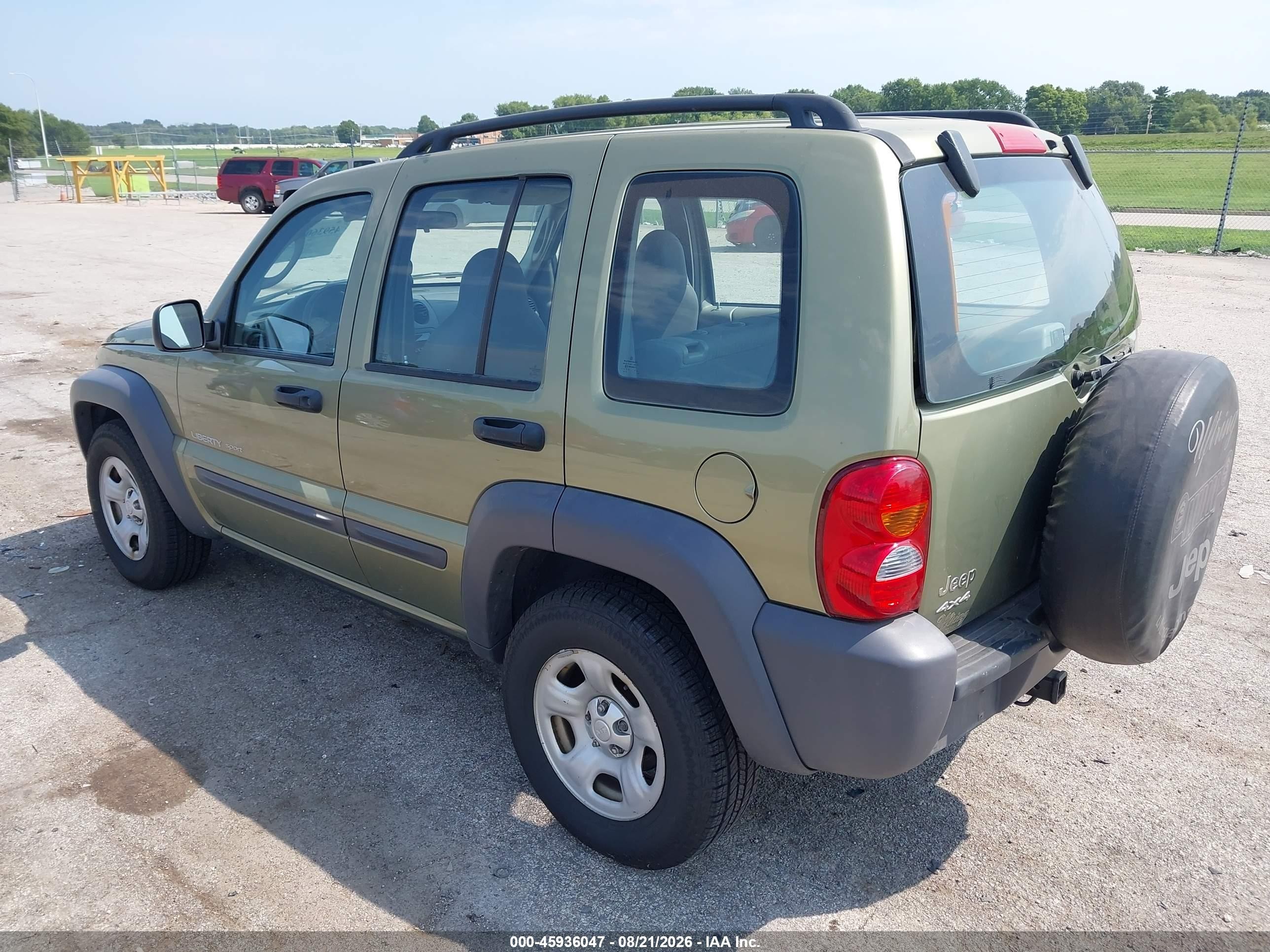 2003 Jeep Liberty Sport Зеленый vin: 1J4GL48K23W718180