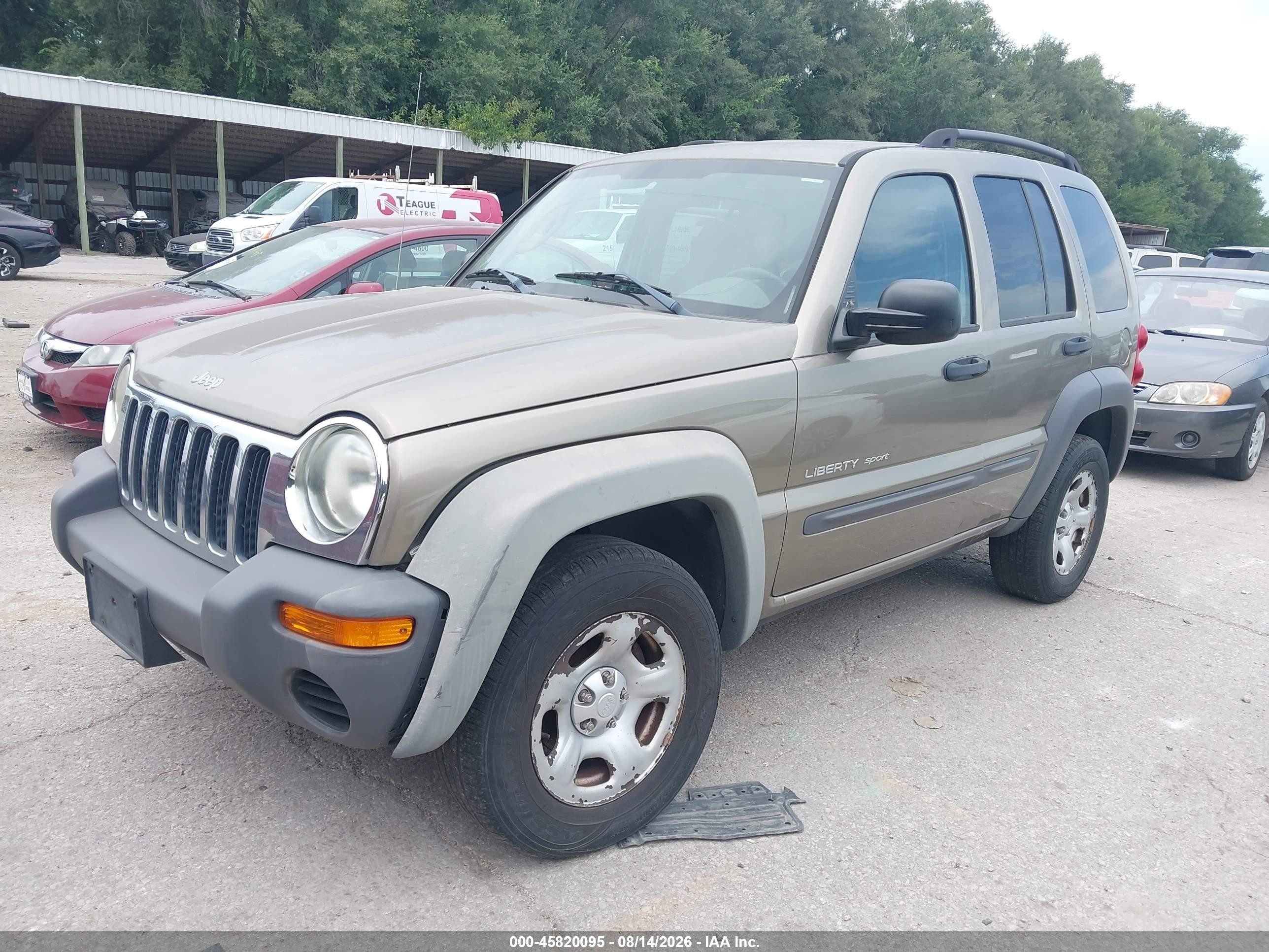 2003 Jeep Liberty Sport Champagne vin: 1J4GL48K23W731799