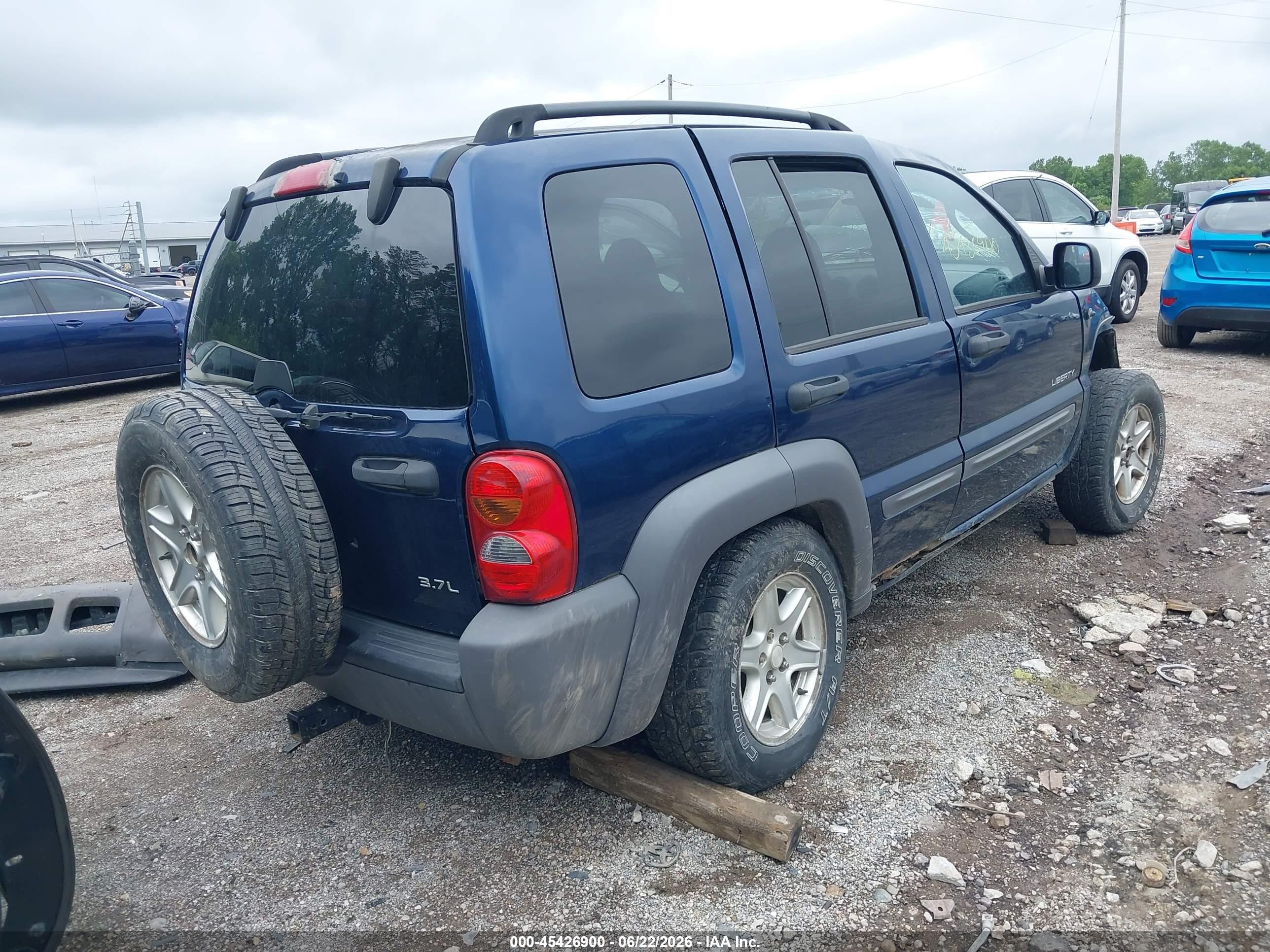 2004 Jeep Liberty Sport Blue vin: 1J4GL48K24W111908