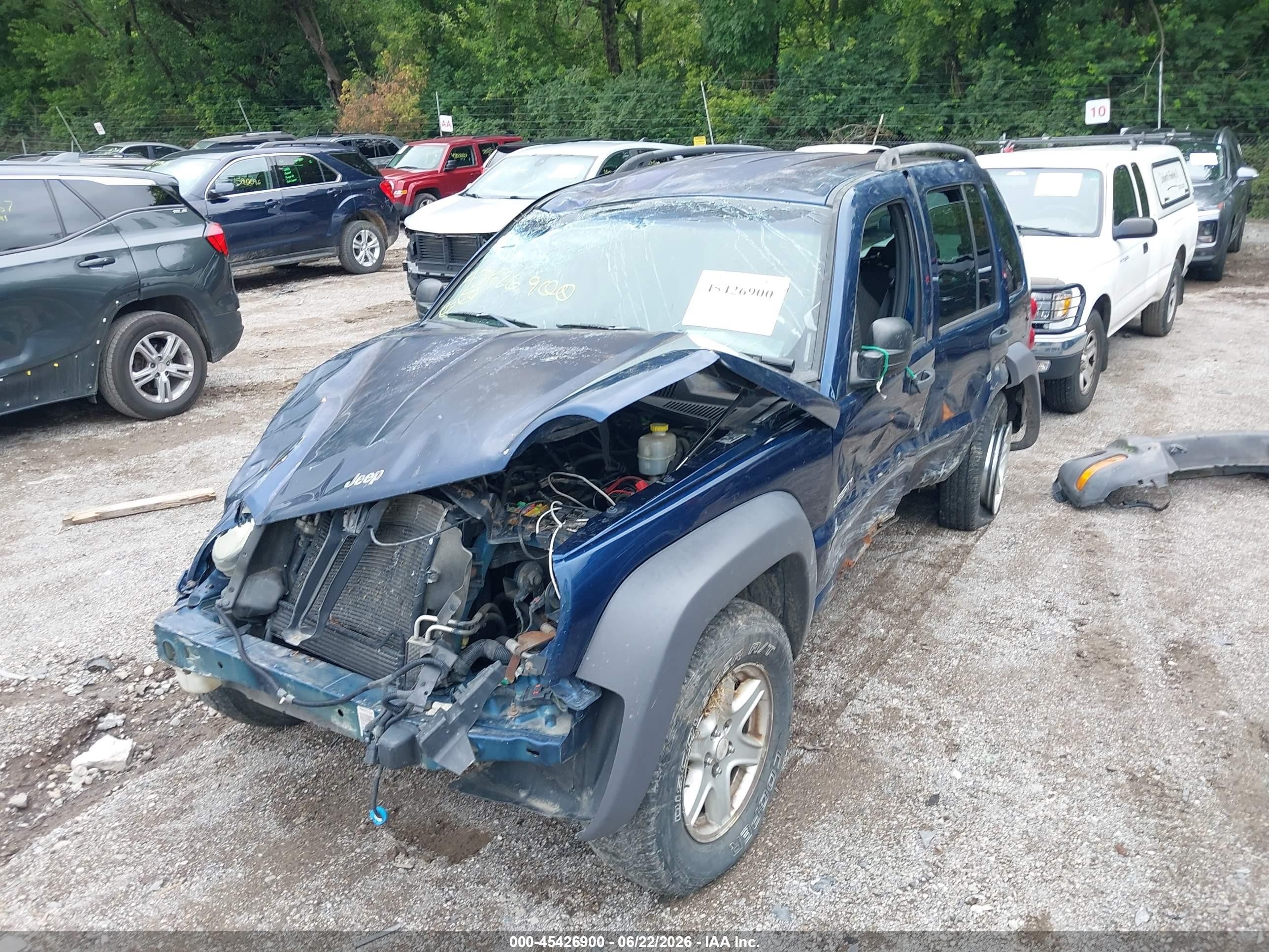 2004 Jeep Liberty Sport Blue vin: 1J4GL48K24W111908