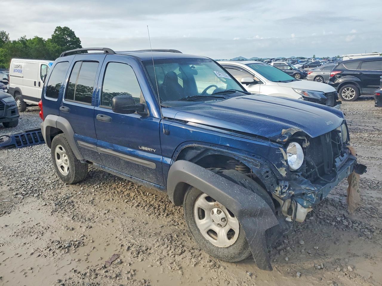 2004 Jeep Liberty Sport Blue vin: 1J4GL48K24W192747