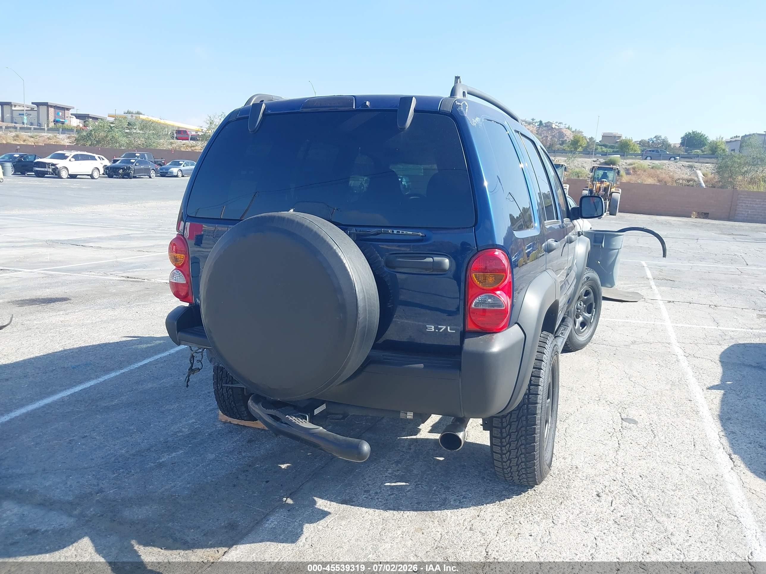 2004 Jeep Liberty Sport Синий vin: 1J4GL48K24W237606