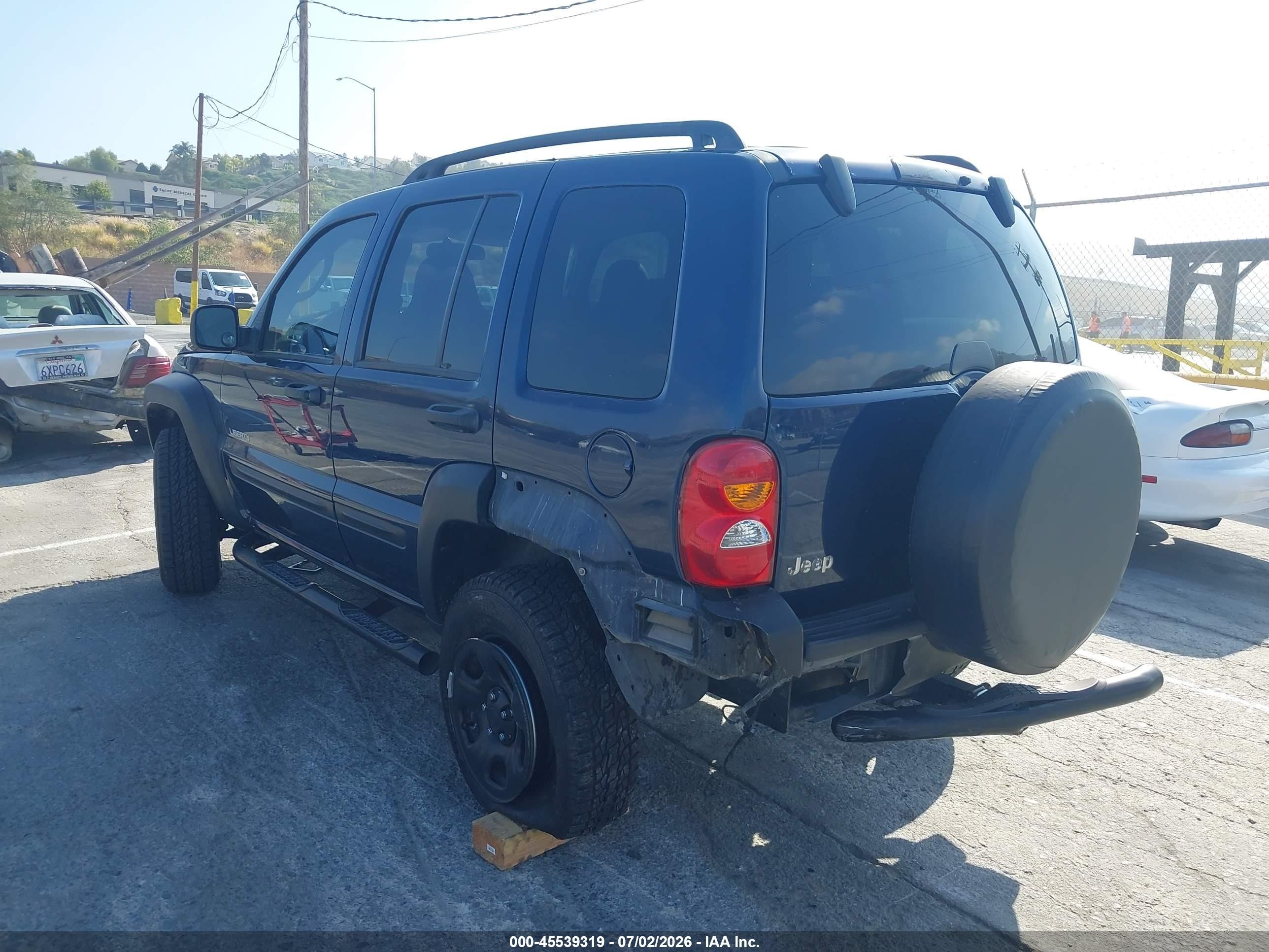 2004 Jeep Liberty Sport Синий vin: 1J4GL48K24W237606
