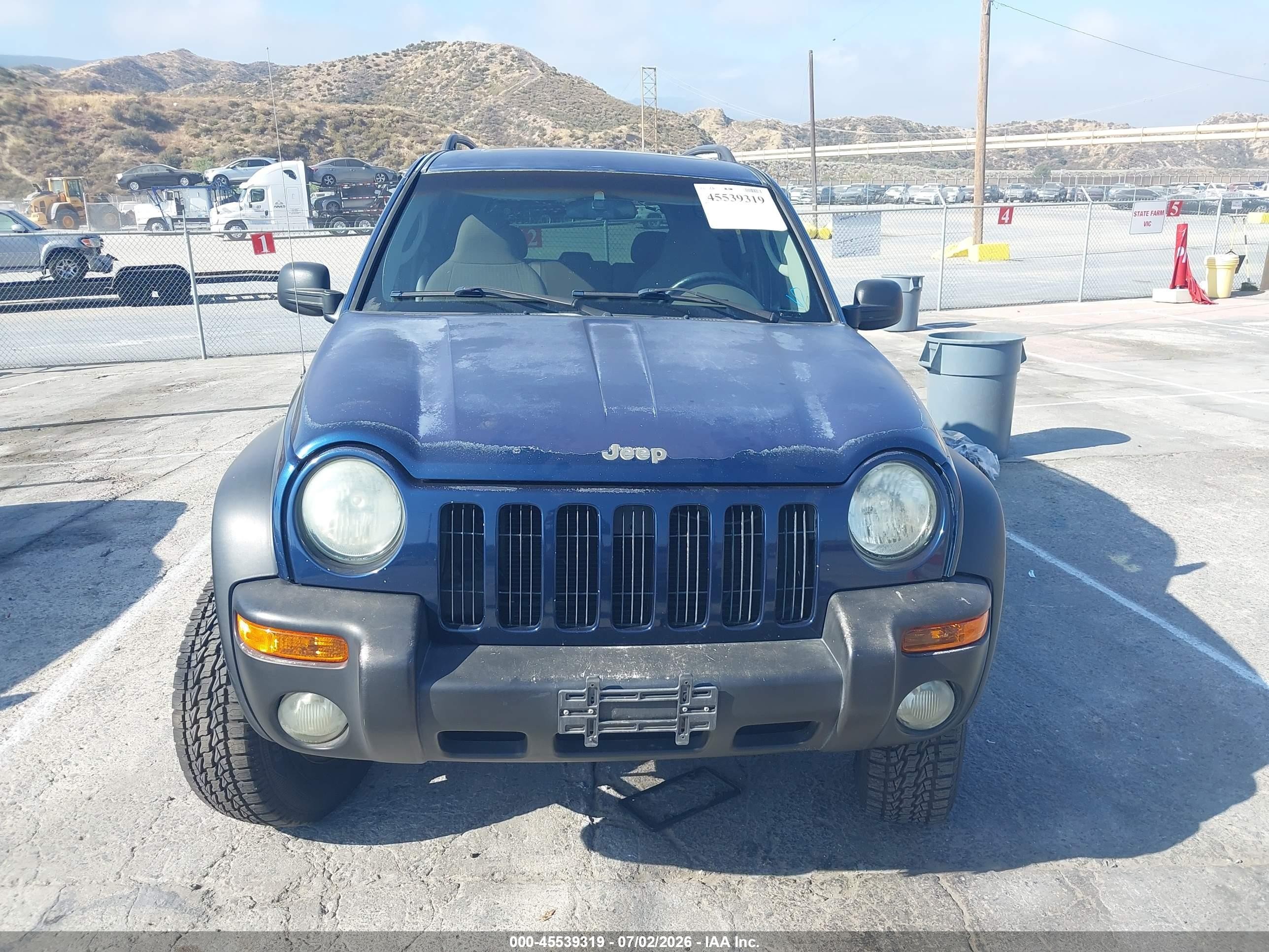 2004 Jeep Liberty Sport Синий vin: 1J4GL48K24W237606